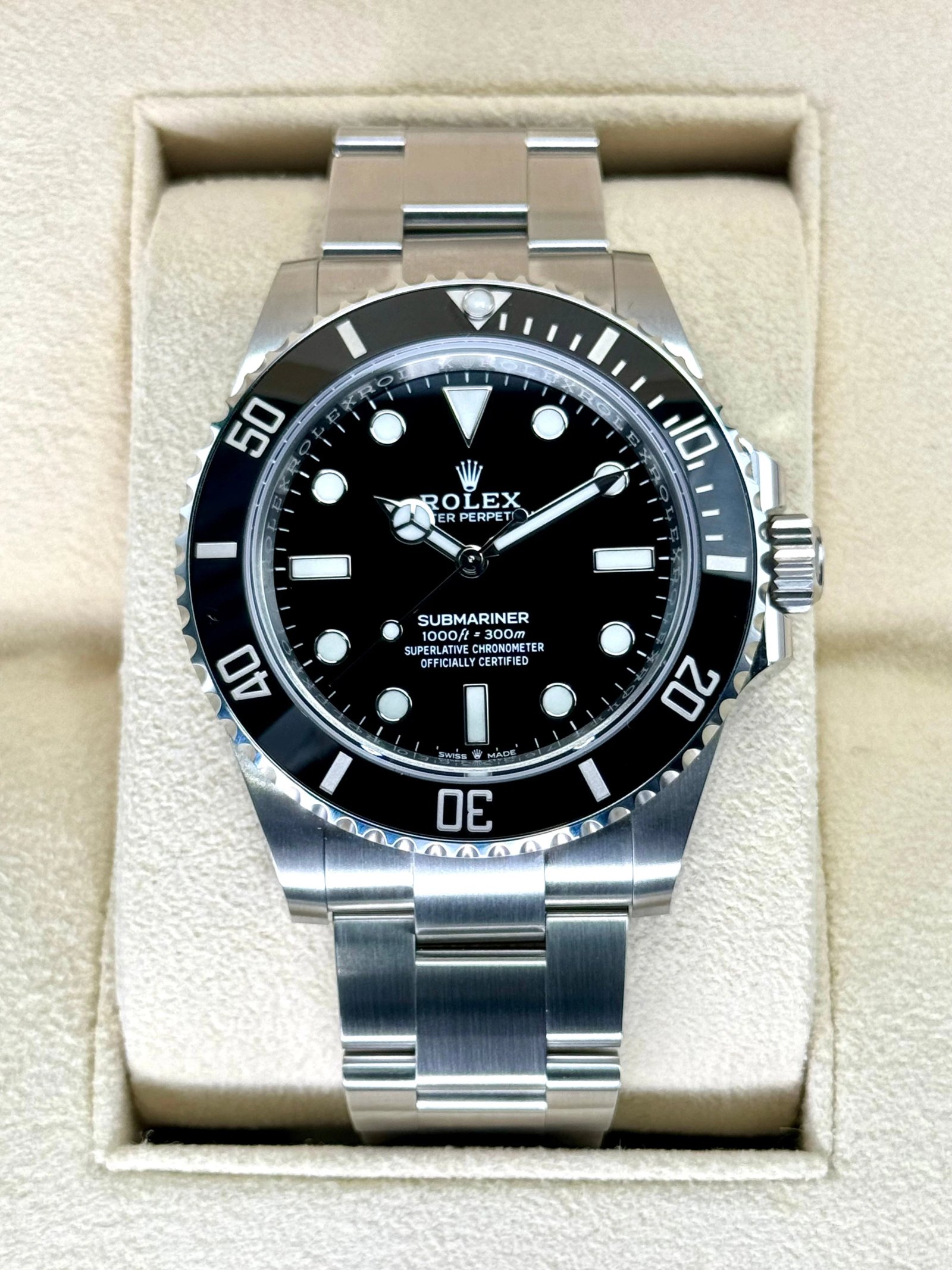 NEW 2024 Rolex Submariner 41mm 124060 Stainless Steel Black Dial