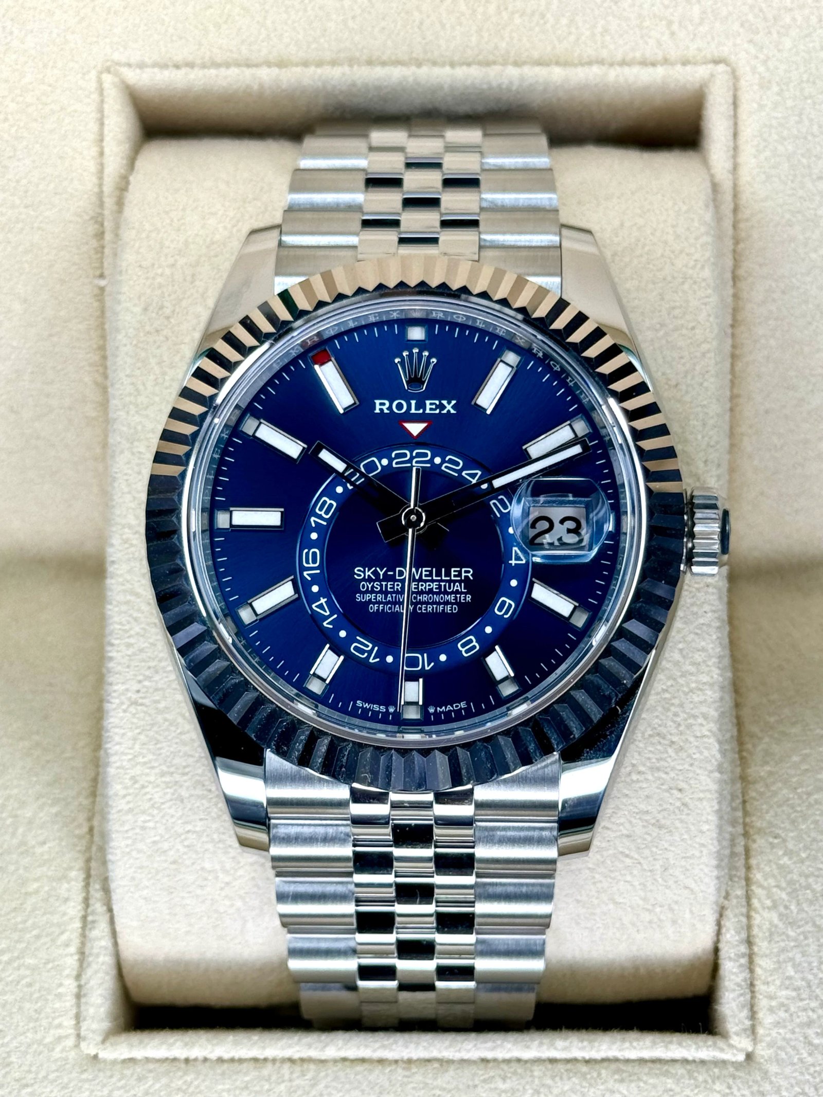 NEW 2023 Rolex Sky-Dweller 42mm 336934 Jubilee Blue Dial