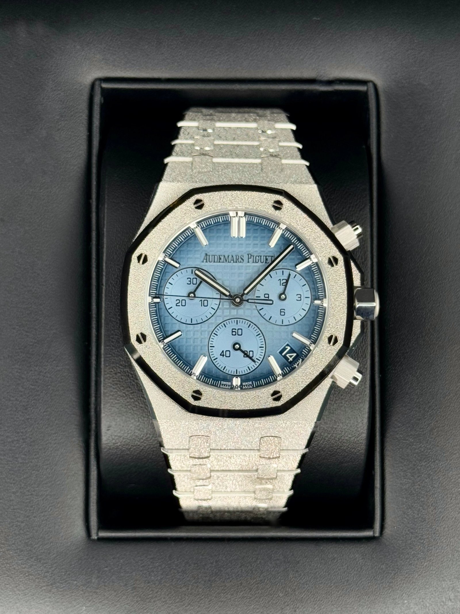 2023 Audemars Piguet 26240BC Frosted White Gold Blue Dial