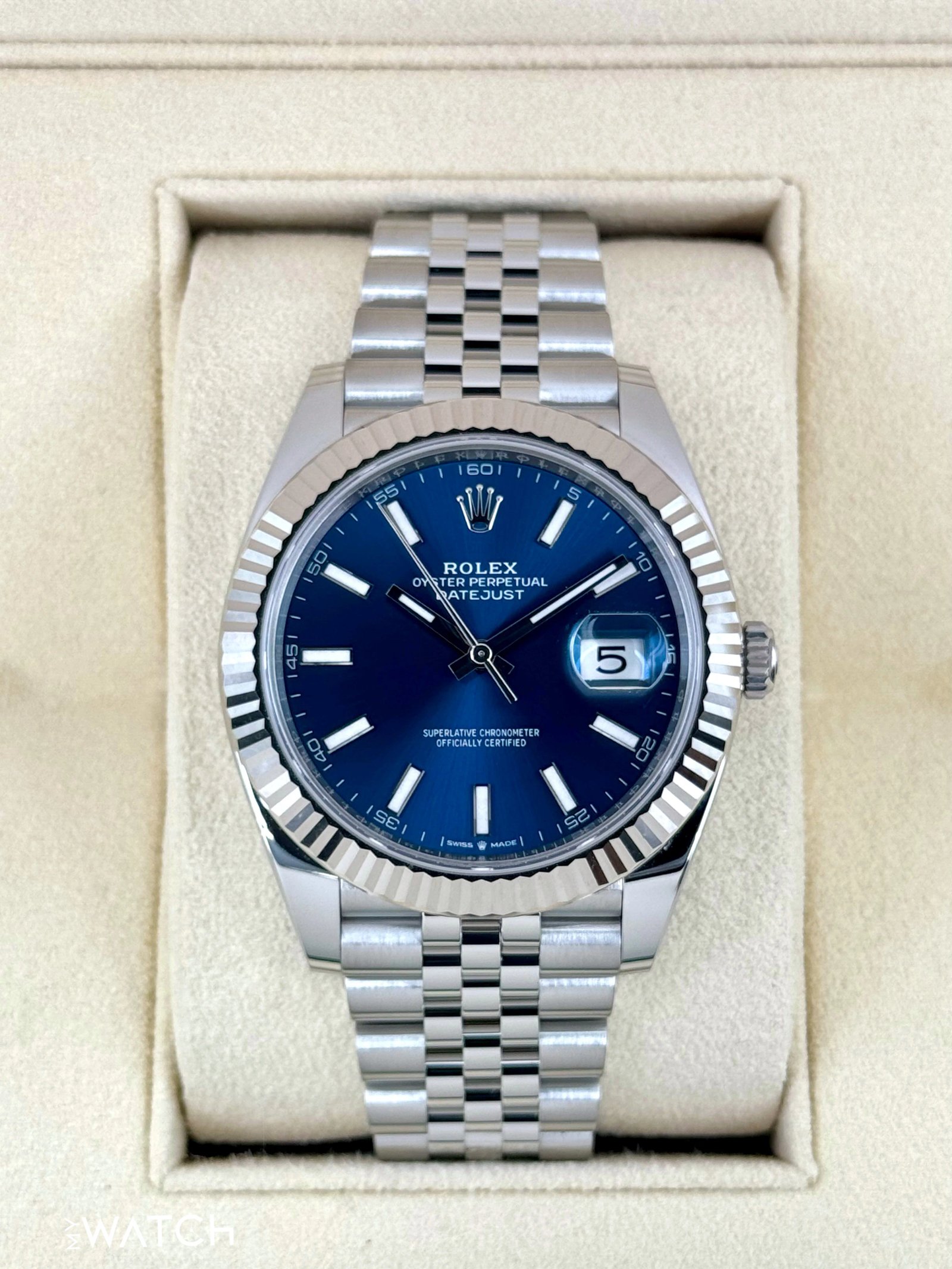 2024 Rolex Datejust 41mm 126334 Stainless Steel Jubilee Blue Dial