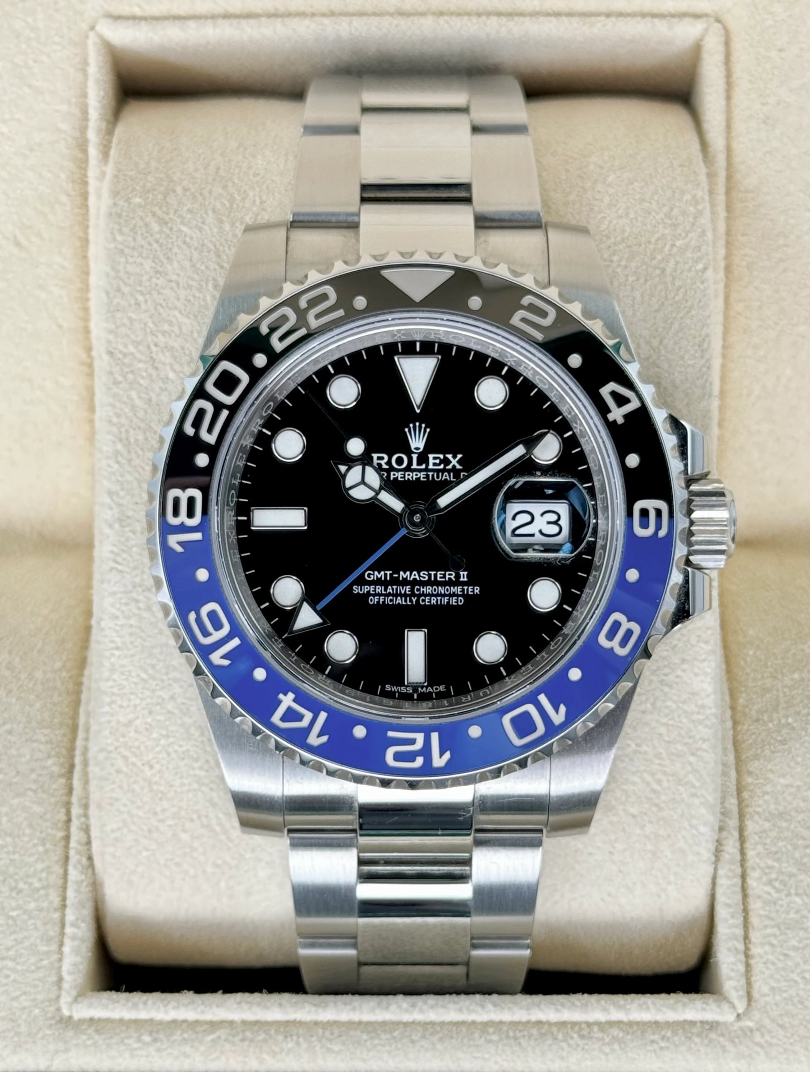 2018 Rolex GMT-Master II "Batman" 40mm 116710BLNR Oyster