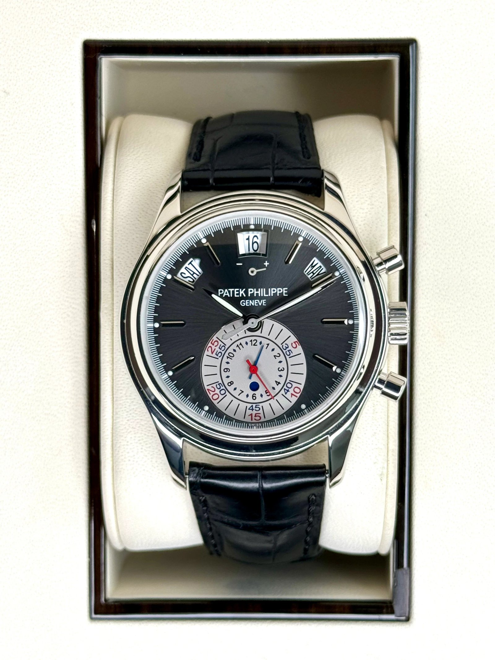 2006 Patek Phillippe Annual Calendar Chrono 40.5mm 5960P Black Dial