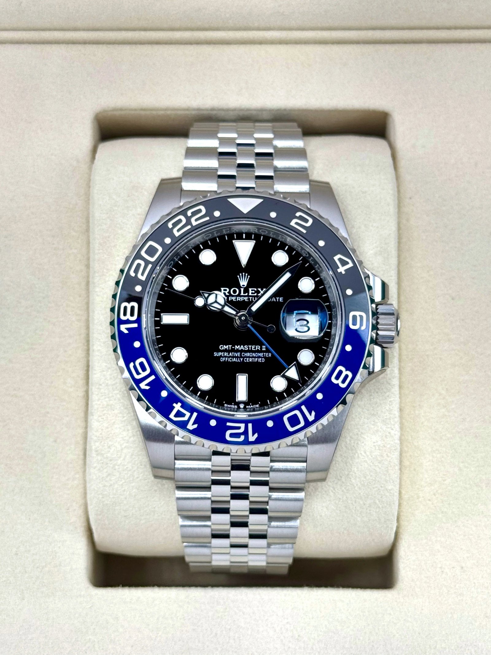 NEW 2025 Rolex GMT-Master II "Batgirl" 40mm 126710BLNR Jubilee