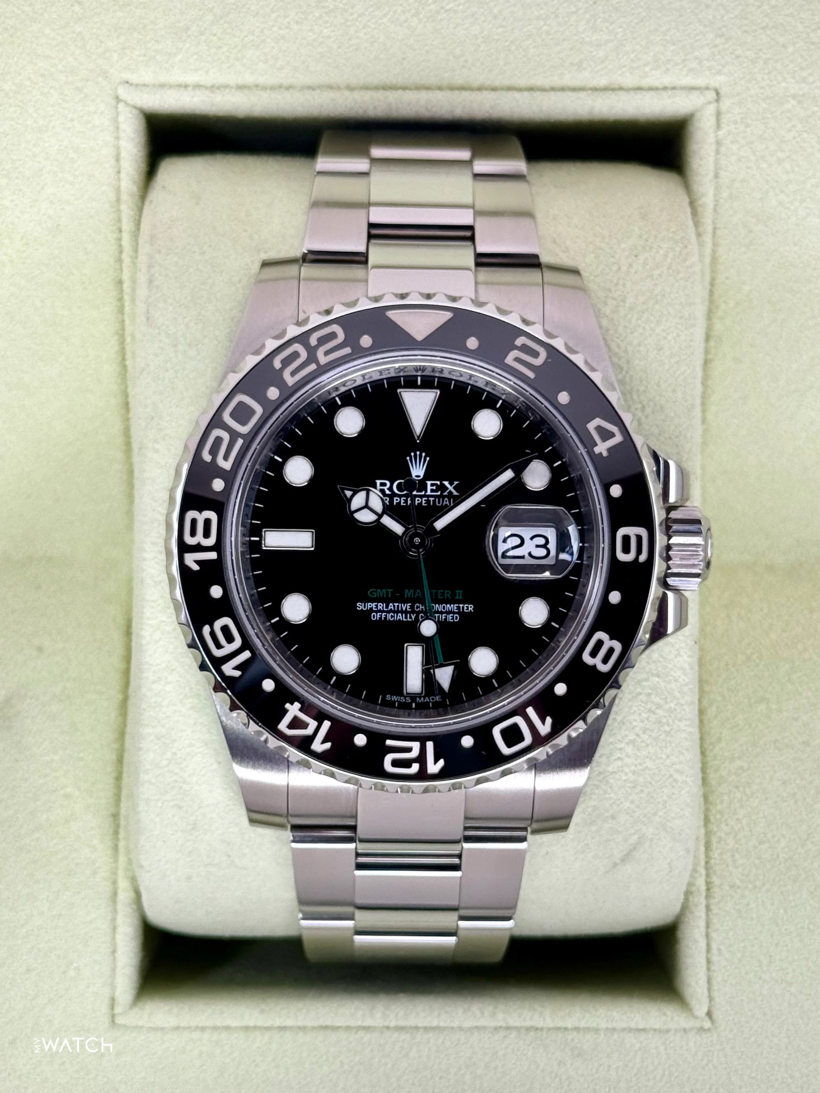 2013 Rolex GMT-Master II 40mm 116710LN Stainless Steel Black Dial