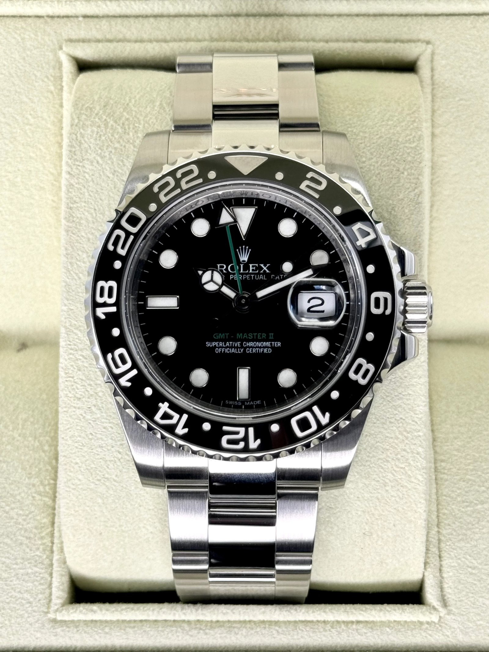 2010 Rolex GMT-Master II 40mm 116710LN Stainless Steel Black Dial
