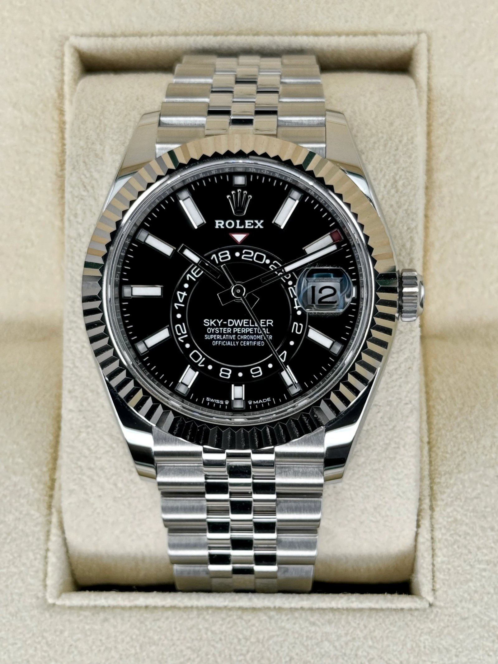 NEW 2023 Rolex Sky-Dweller 42mm 336934 Jubilee Black Dial