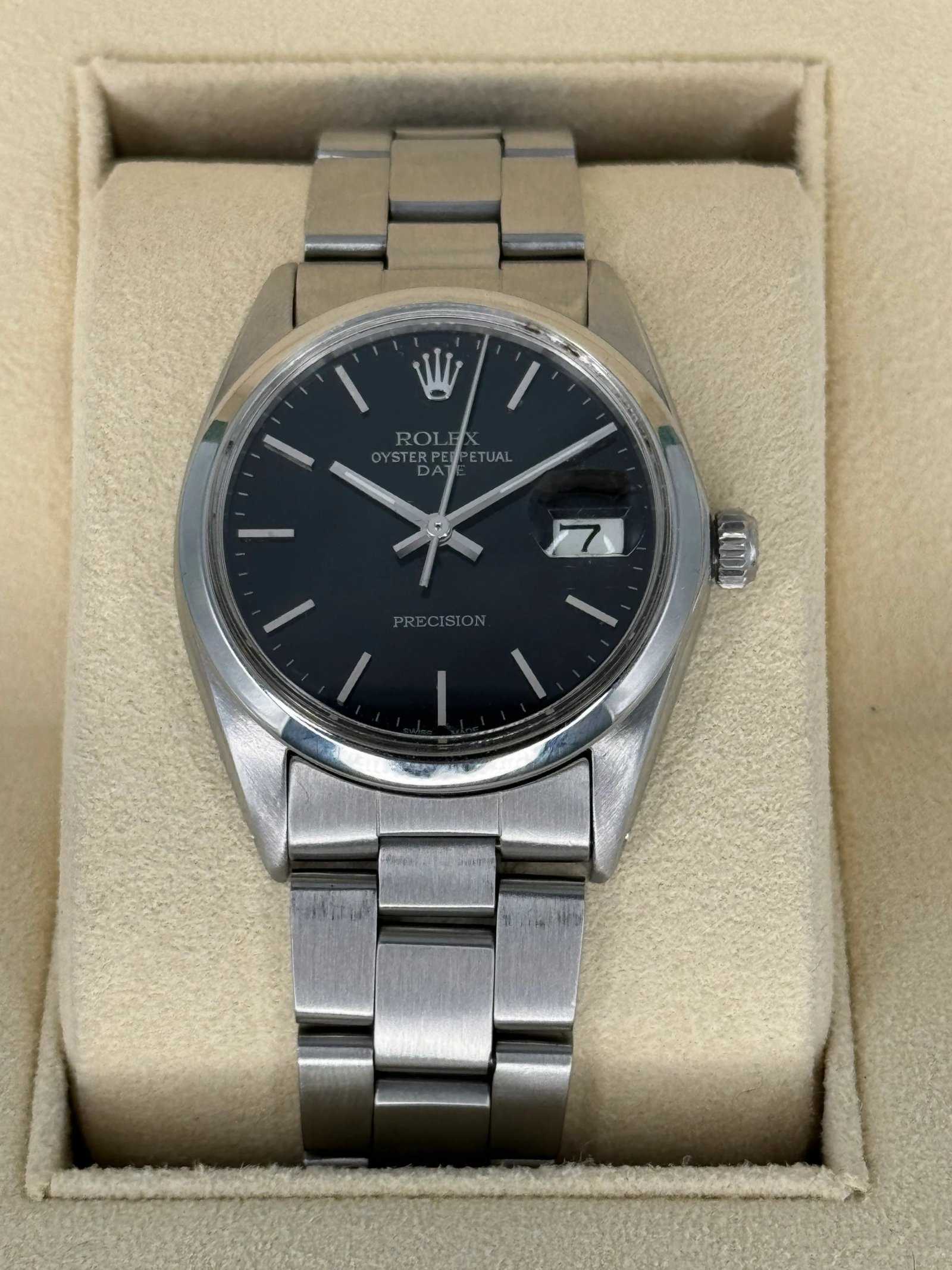 Rolex Oyster Date 34mm 6694 Black Dial