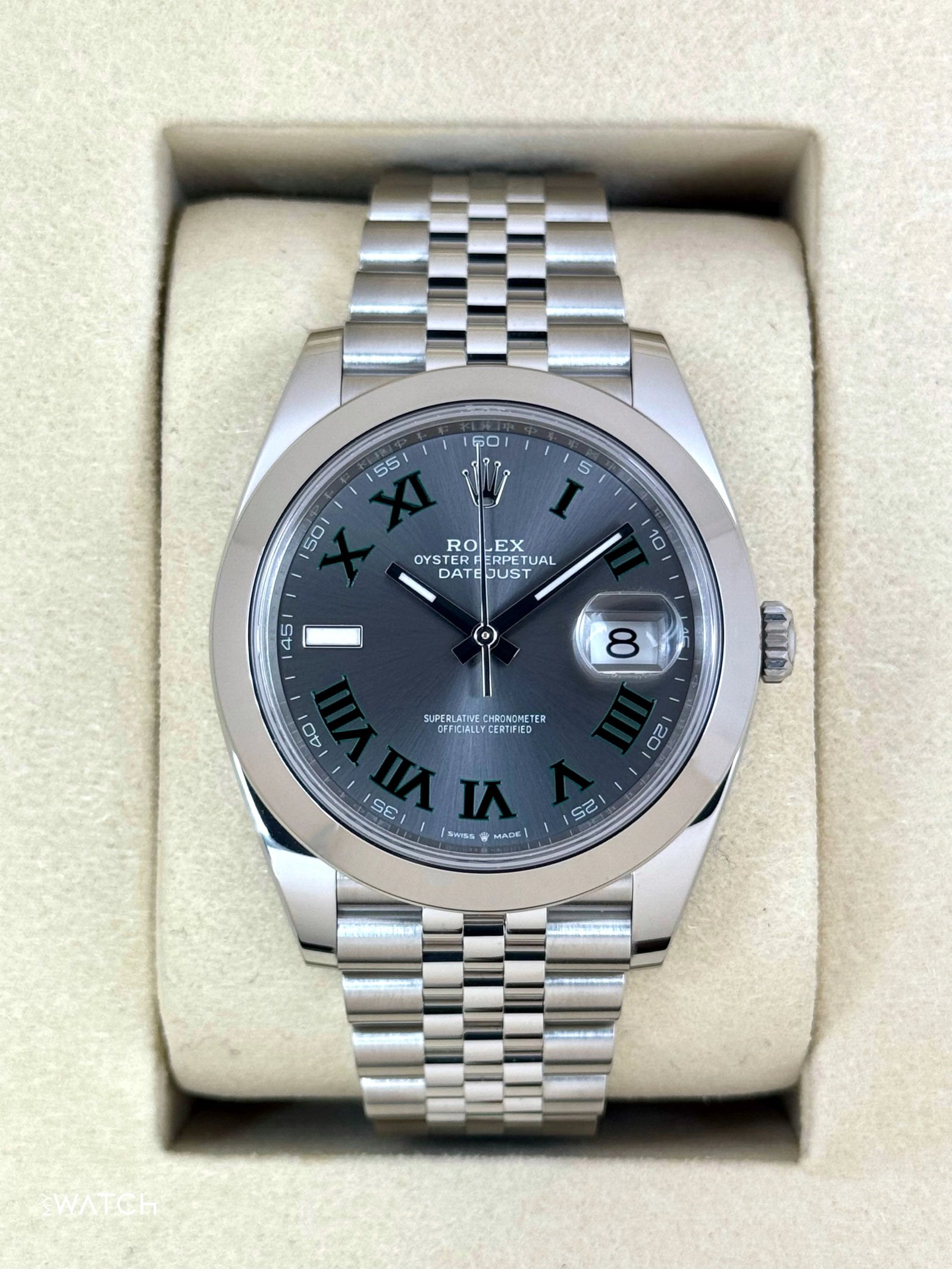 NEW 2025 Rolex Datejust 41mm 126300 Jubilee Wimbledon Dial