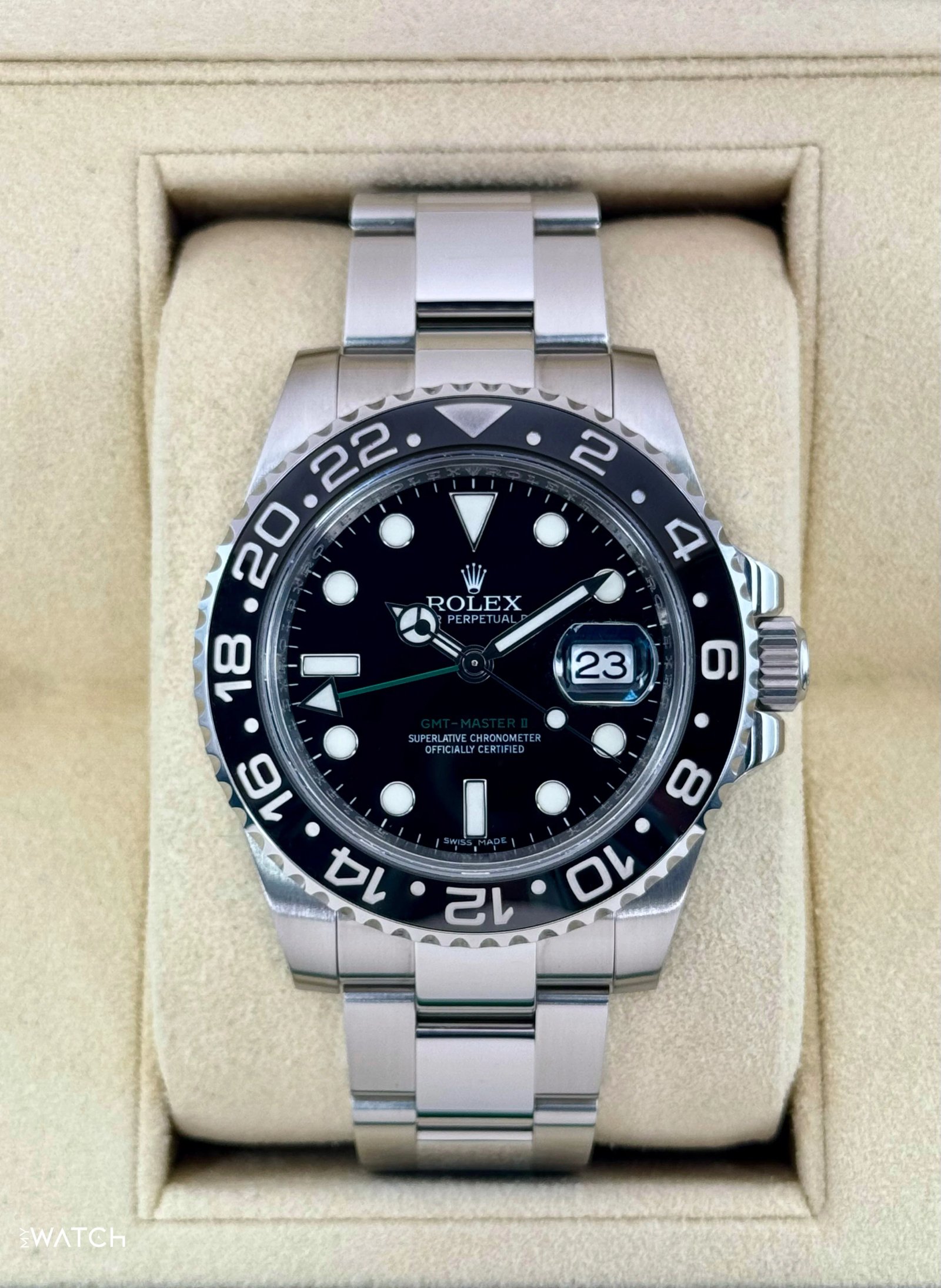 2011 Rolex GMT-Master II 40mm 116710LN Stainless Steel Black Dial