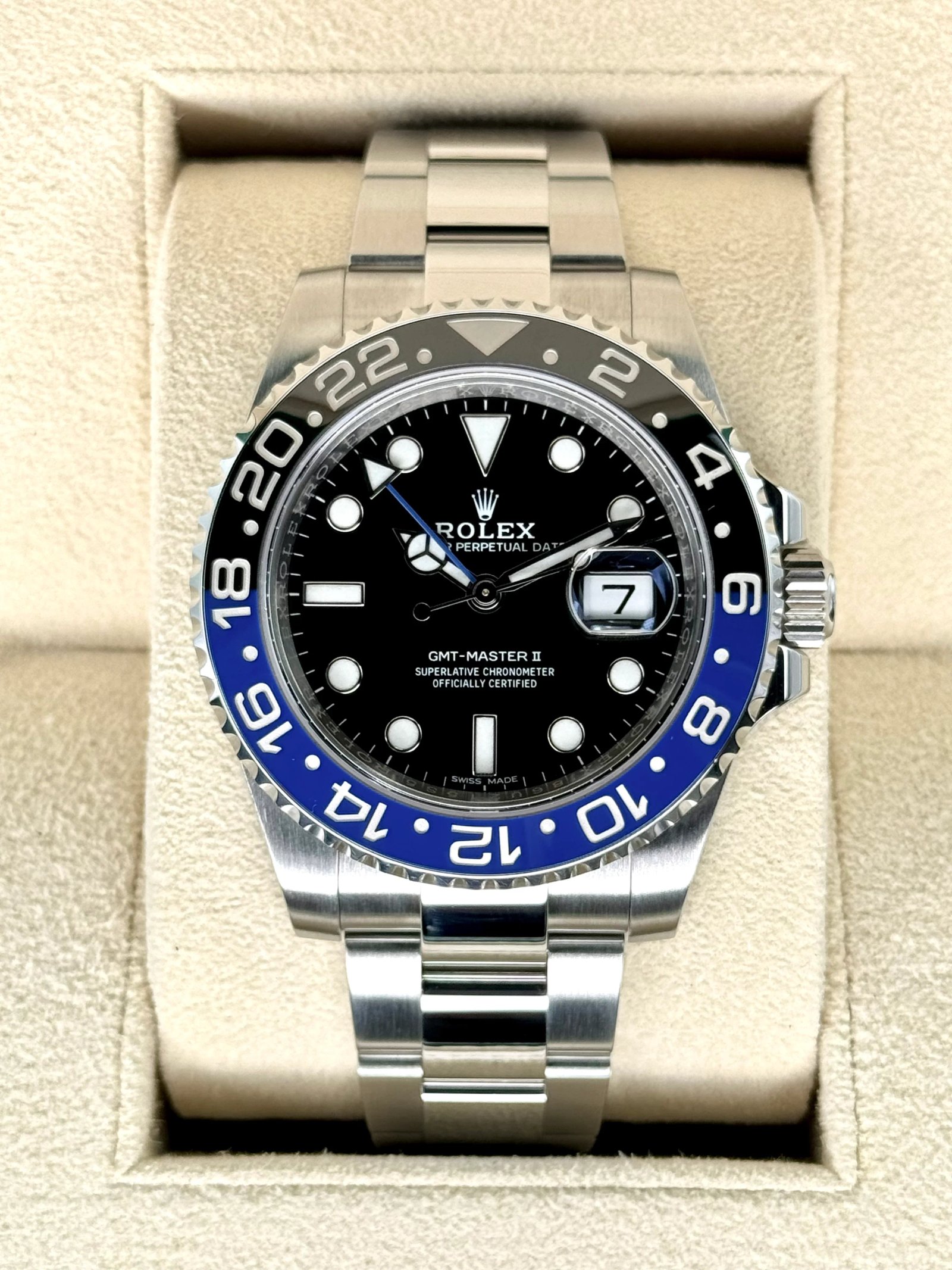 NEW 2024 Rolex GMT-Master II "Batman" 40mm 126710BLNR Oyster