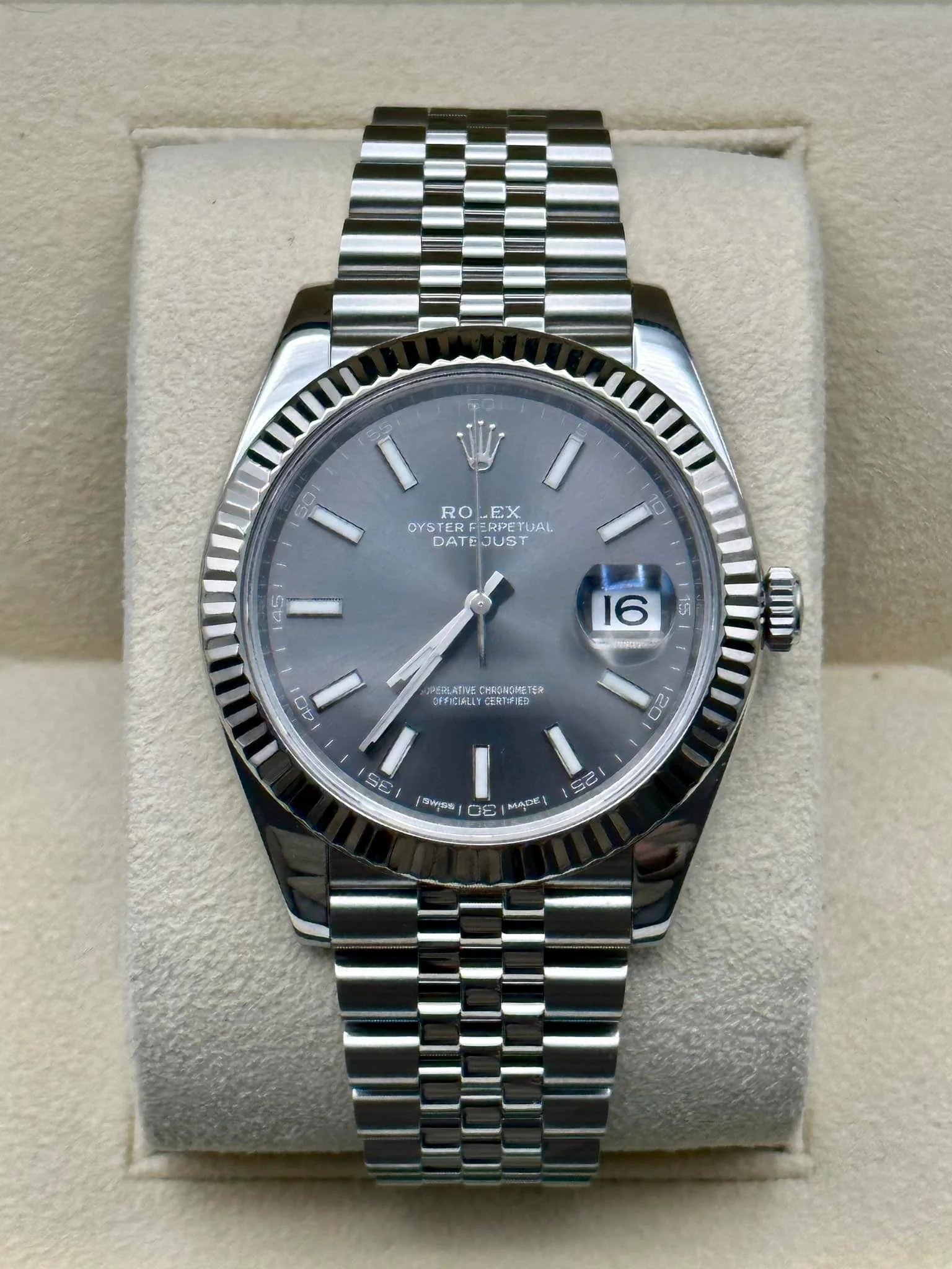2017 Datejust 41mm 126334 Jubilee Rhodium Dial