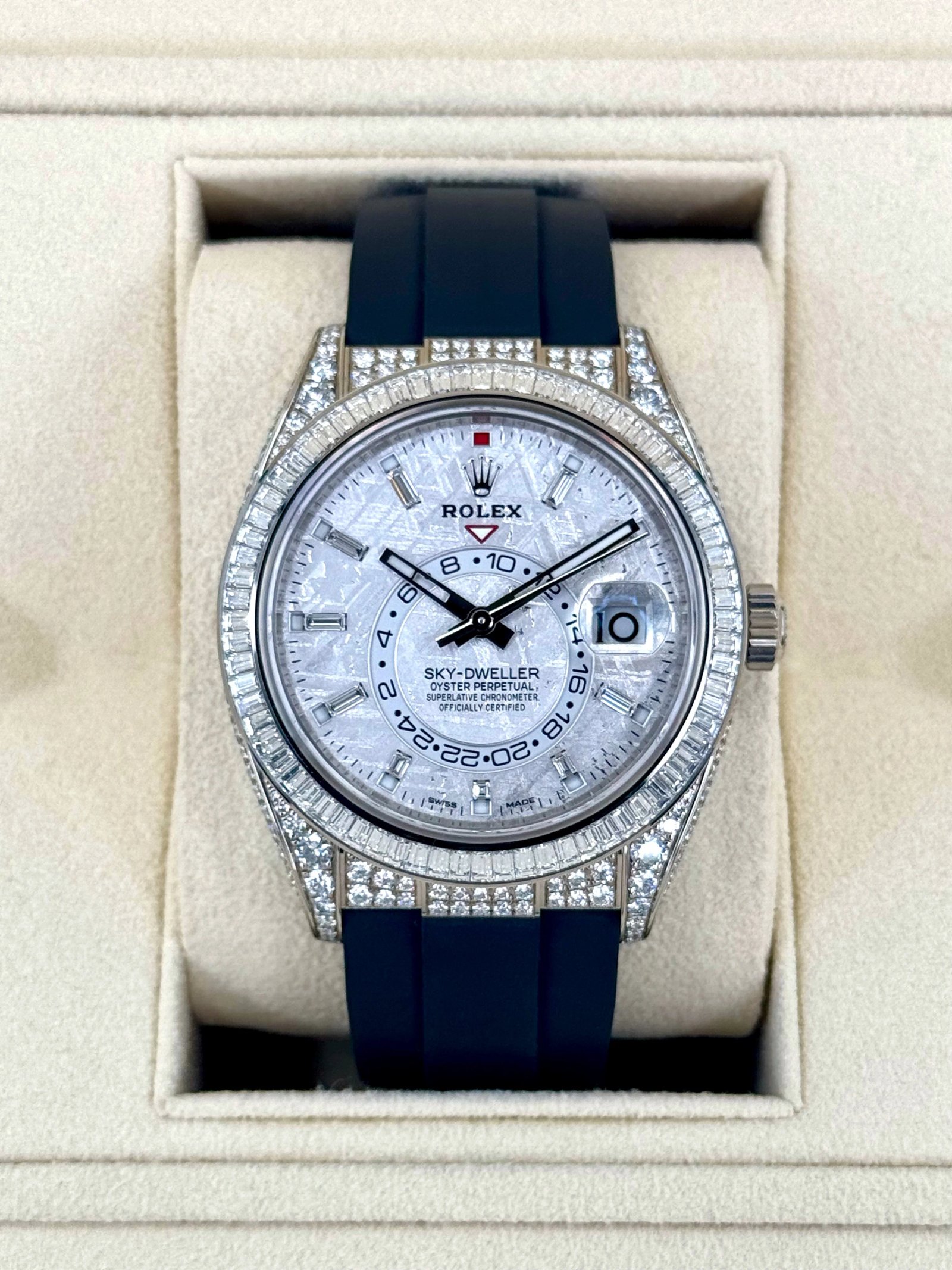 NEW 2023 Rolex Sky-Dweller Meteorite Diamond Watch 326259TBR