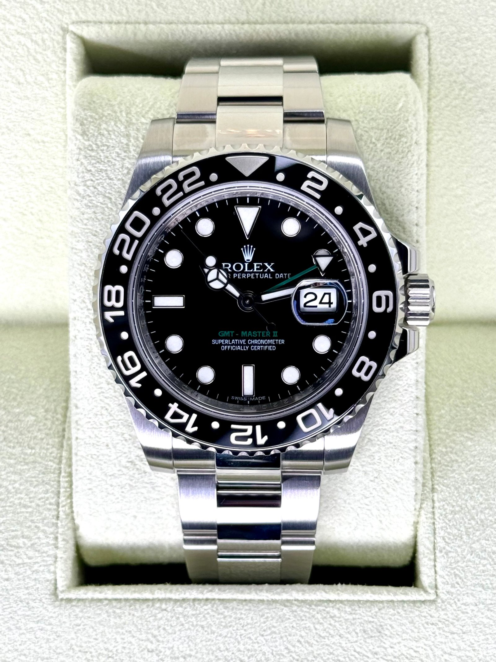 2013 Rolex GMT-Master II 40mm 116710LN Stainless Steel Black Dial