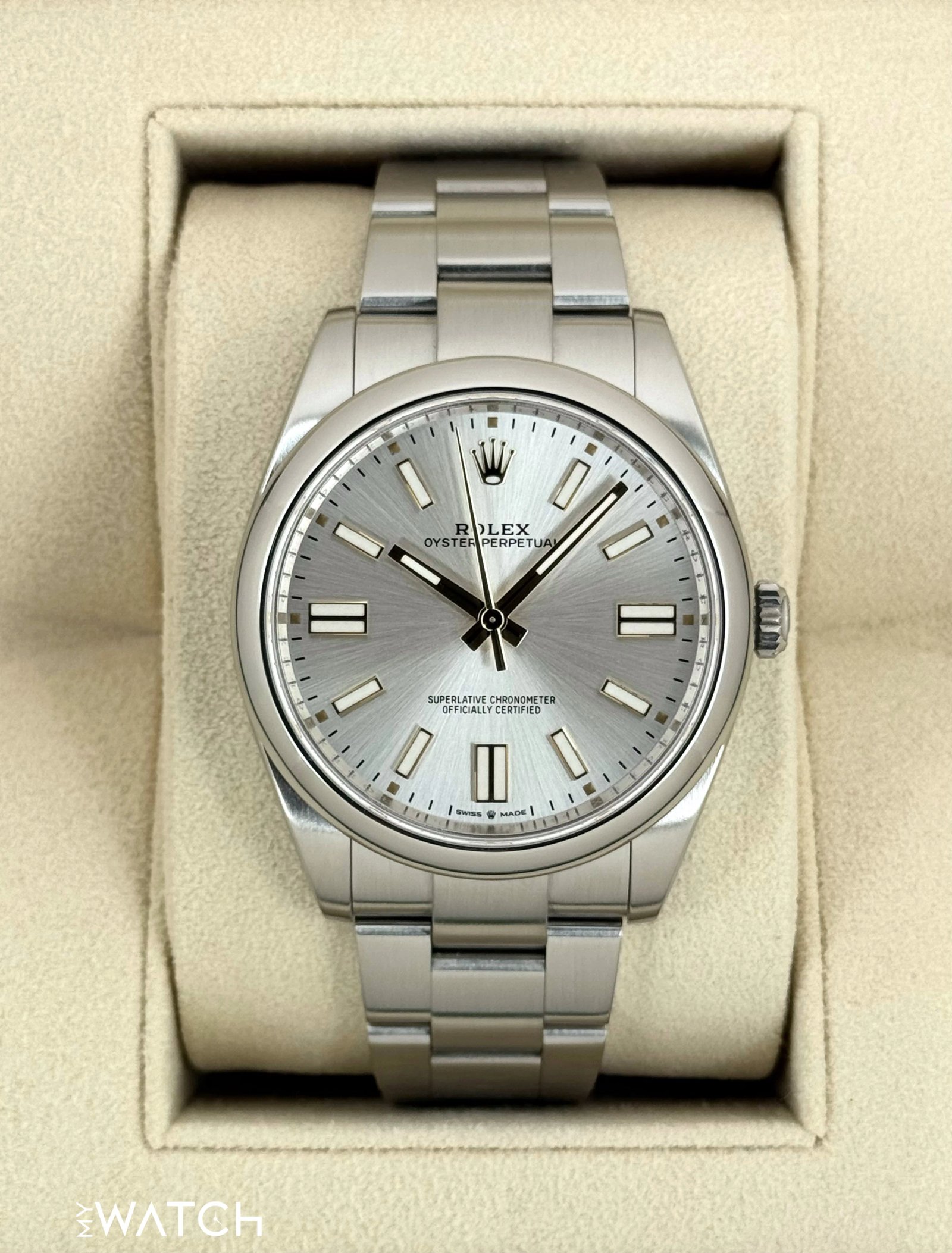 2023 Rolex Oyster Perpetual 41mm 124300 Silver Dial
