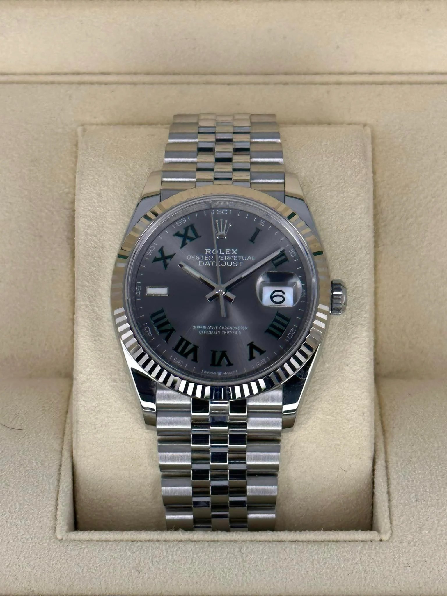 2023 Rolex Datejust 36mm 126234 Jubilee Wimbledon Dial