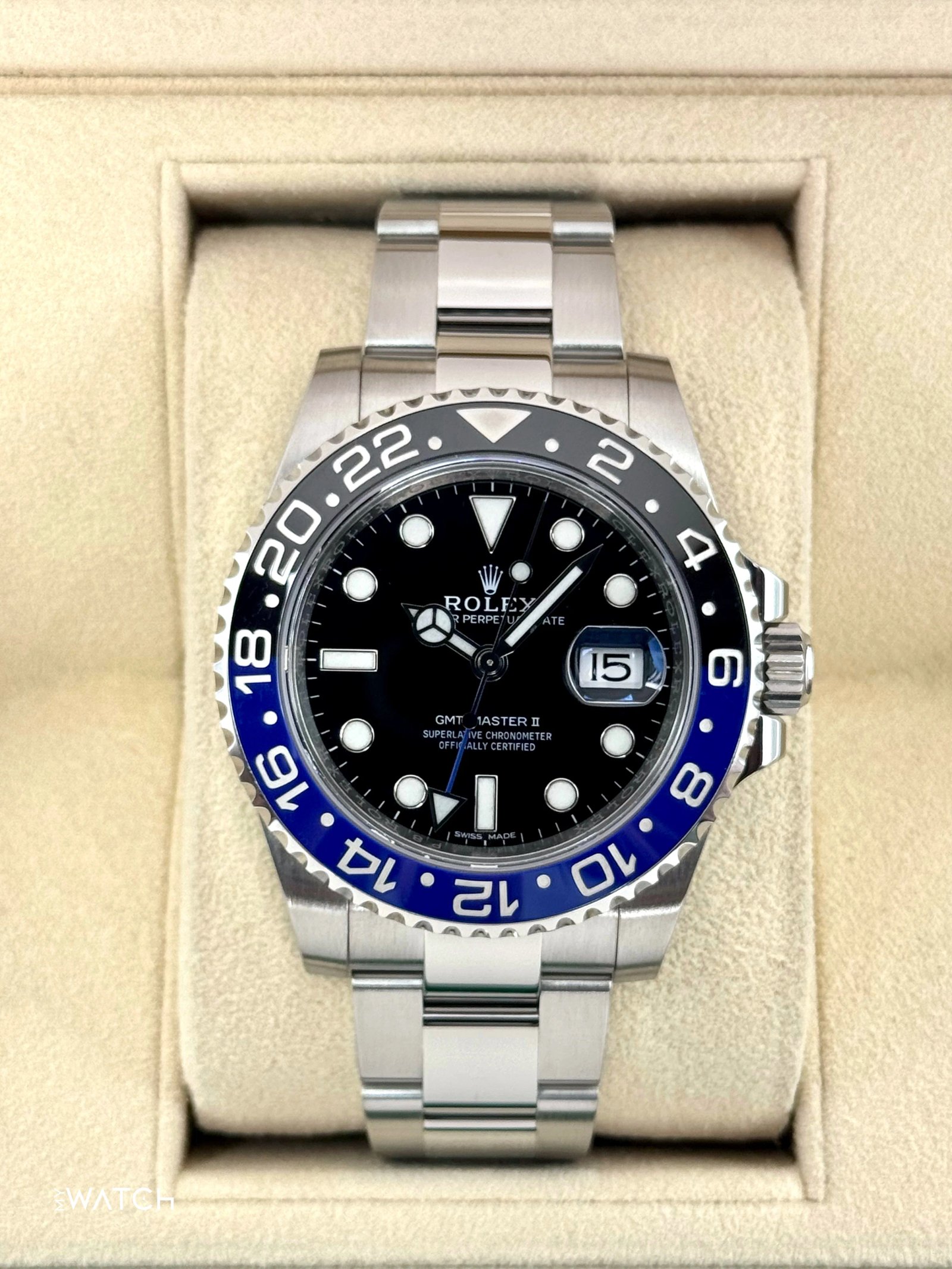 2016 Rolex GMT-Master II "Batman" 40mm 116710BLNR Oyster
