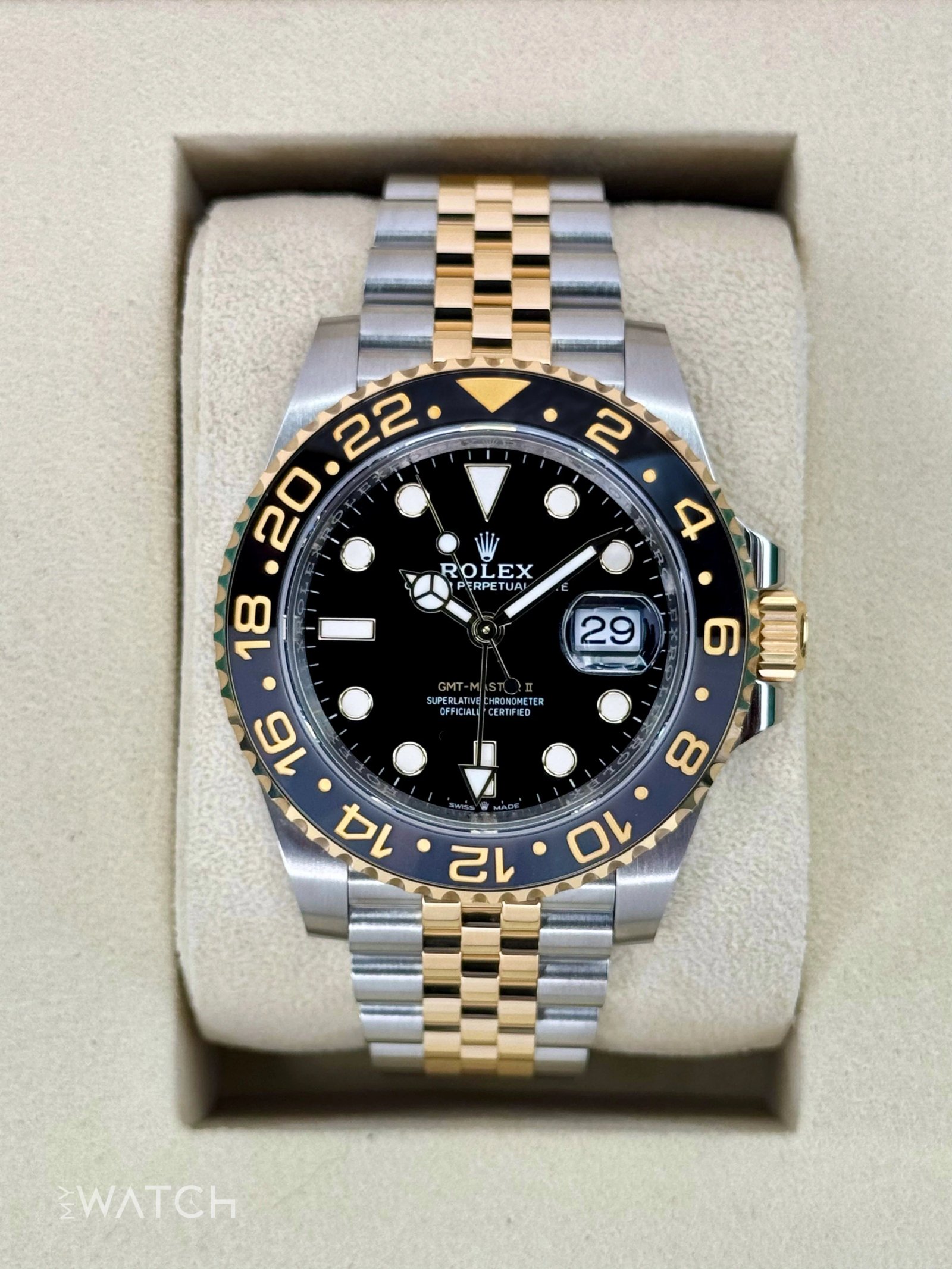 2025 Rolex GMT-Master II 40mm 126713GRNR Two-Tone Jubilee