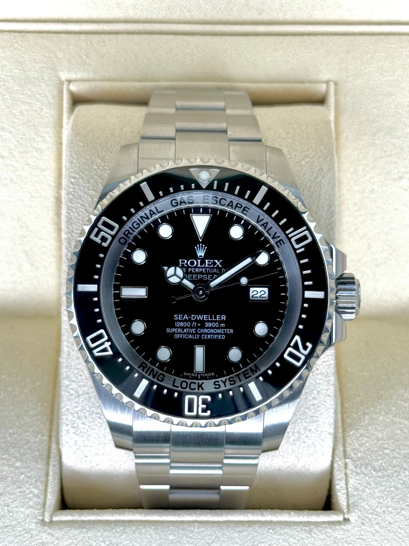 2016 Rolex Deepsea 44mm 116660 Stainless Steel Black Dial