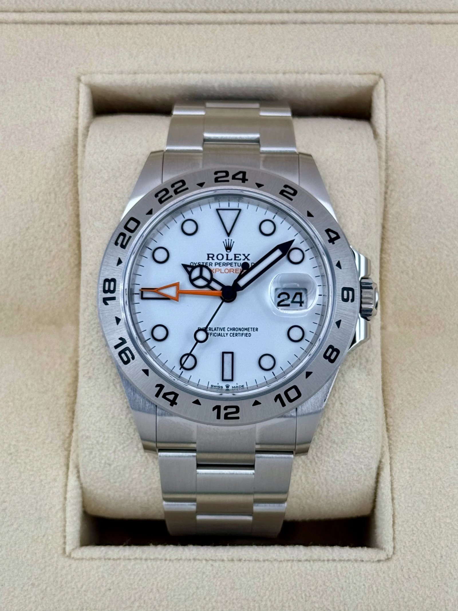 NEW 2025 Rolex Explorer II 42mm 226570 Polar White Dial