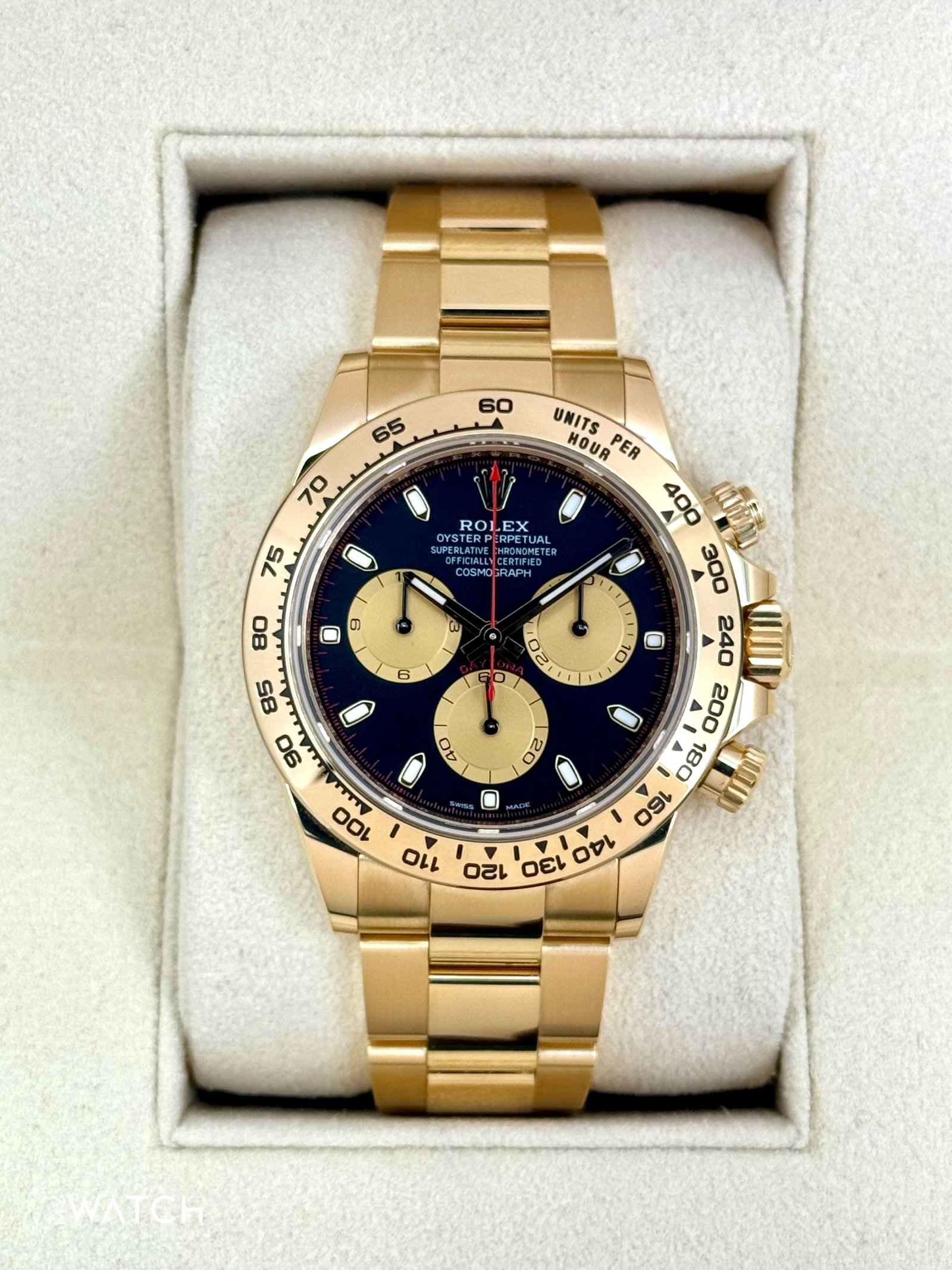 2023 Rolex Daytona "Paul Newman" 40mm 116508 Yellow Gold Black Dial