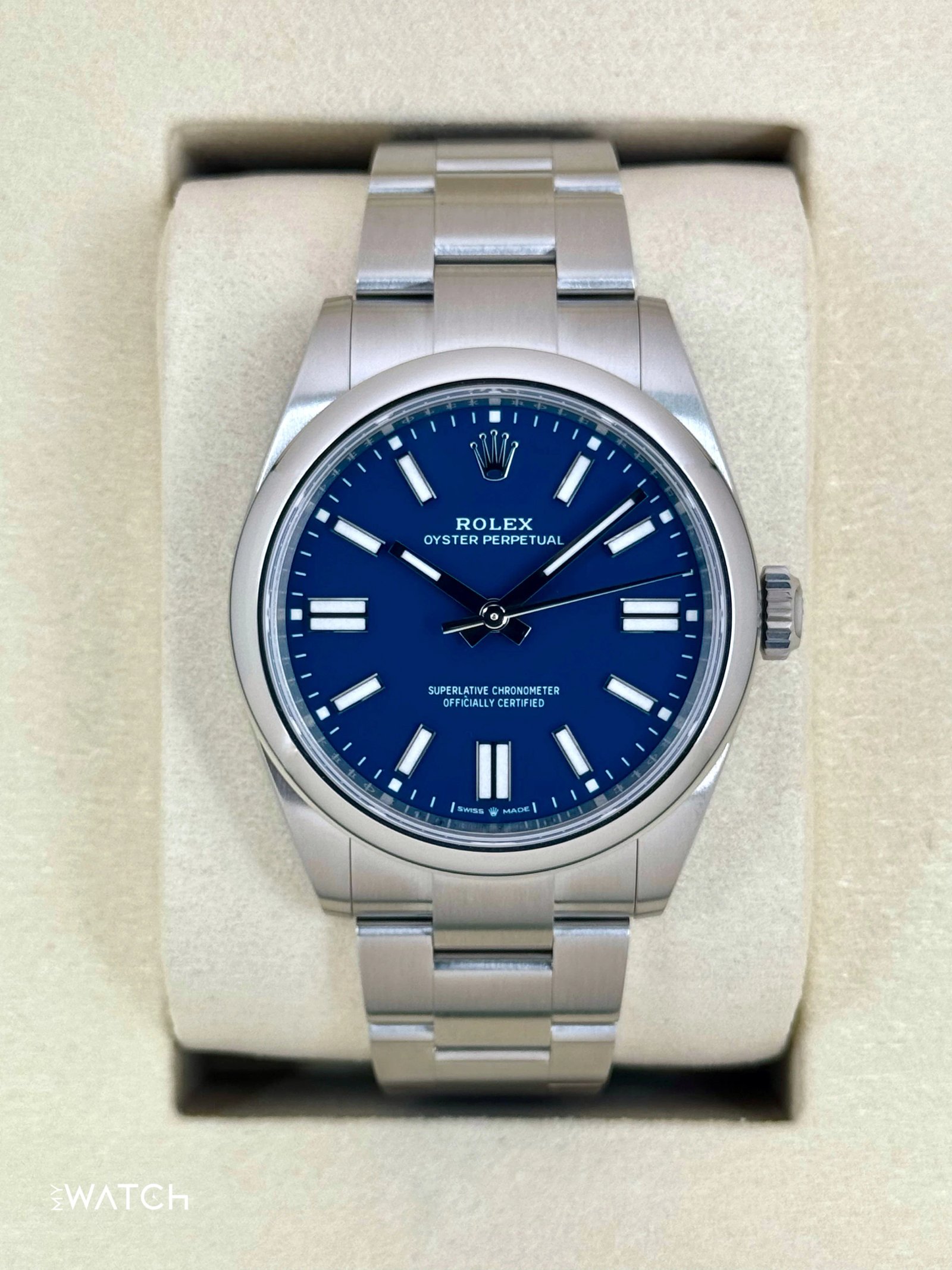 NEW 2025 Rolex Oyster Perpetual 41mm 134300 Med Blue Dial