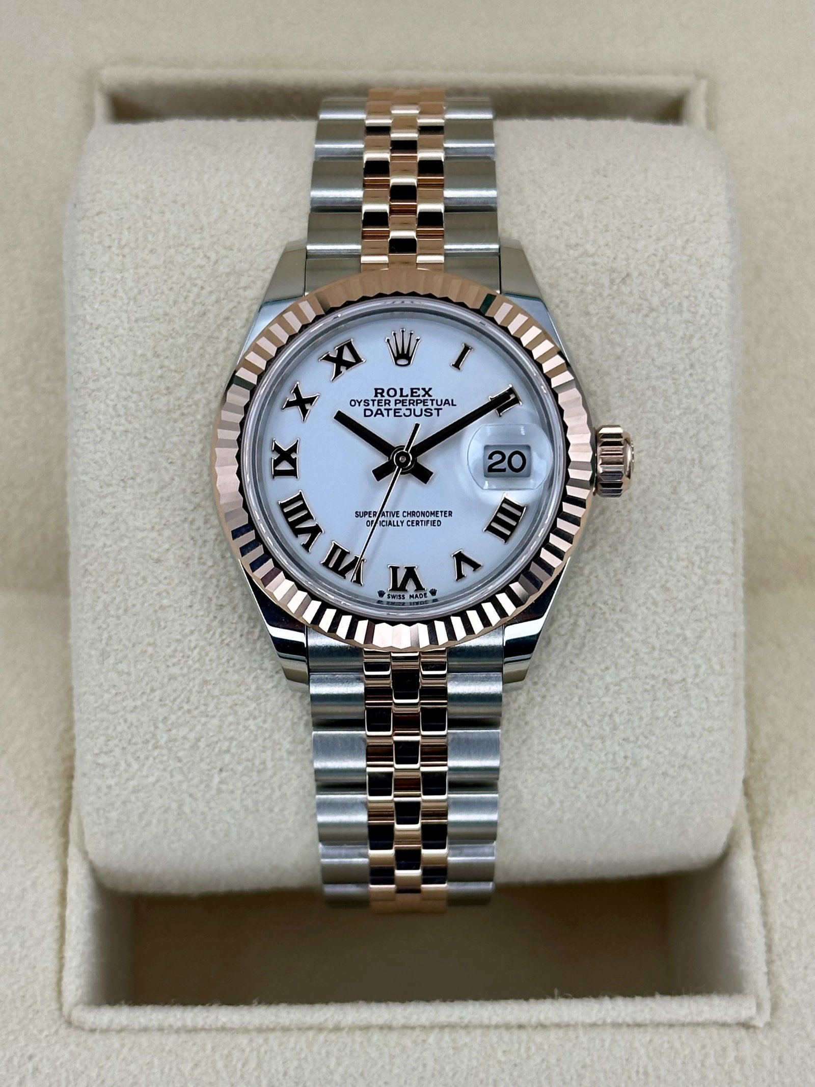 NEW 2023 Rolex Datejust 28mm 279171 TwoTone Jubilee Roman Numeral Dial