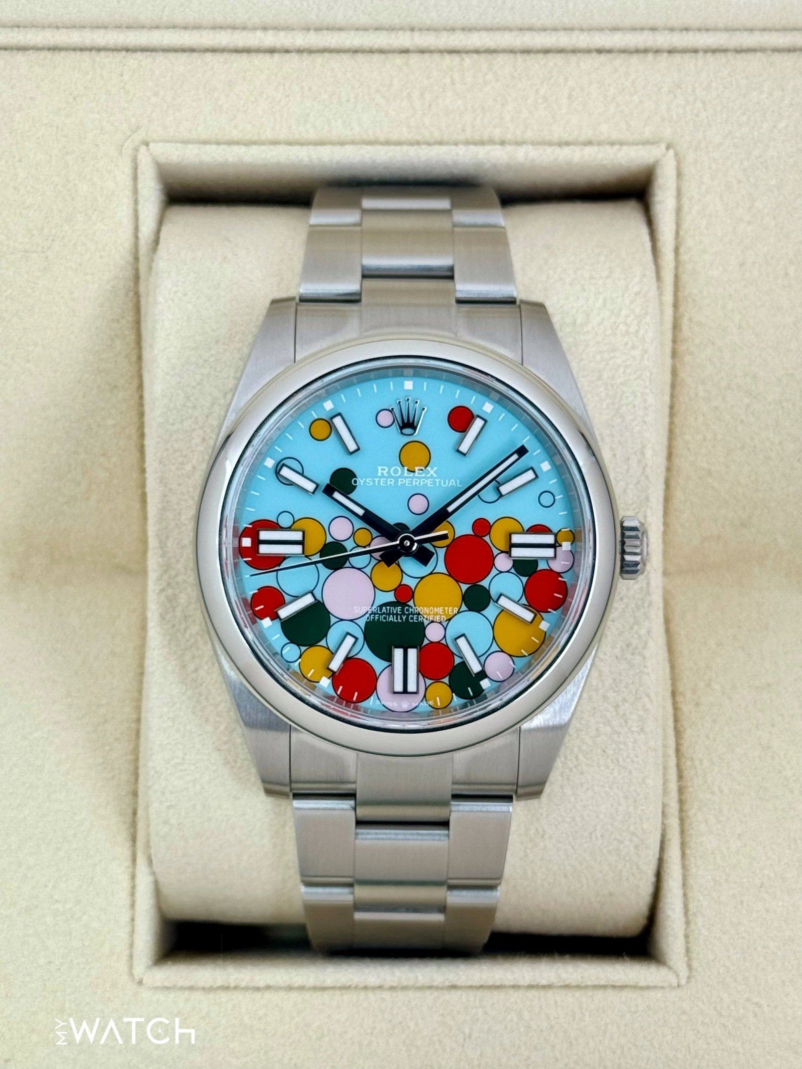 2024 Rolex Oyster Perpetual 41mm 124300 Celebration Dial
