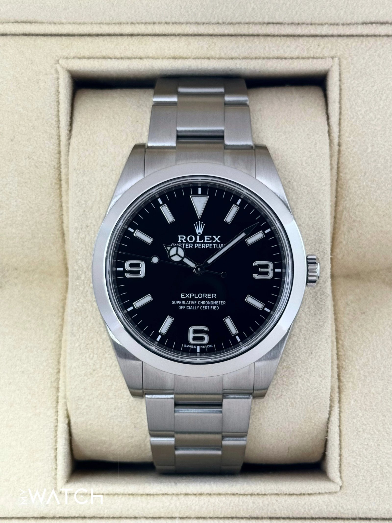 2020 Rolex Explorer 39mm 214270 Stainless Steel Black Dial