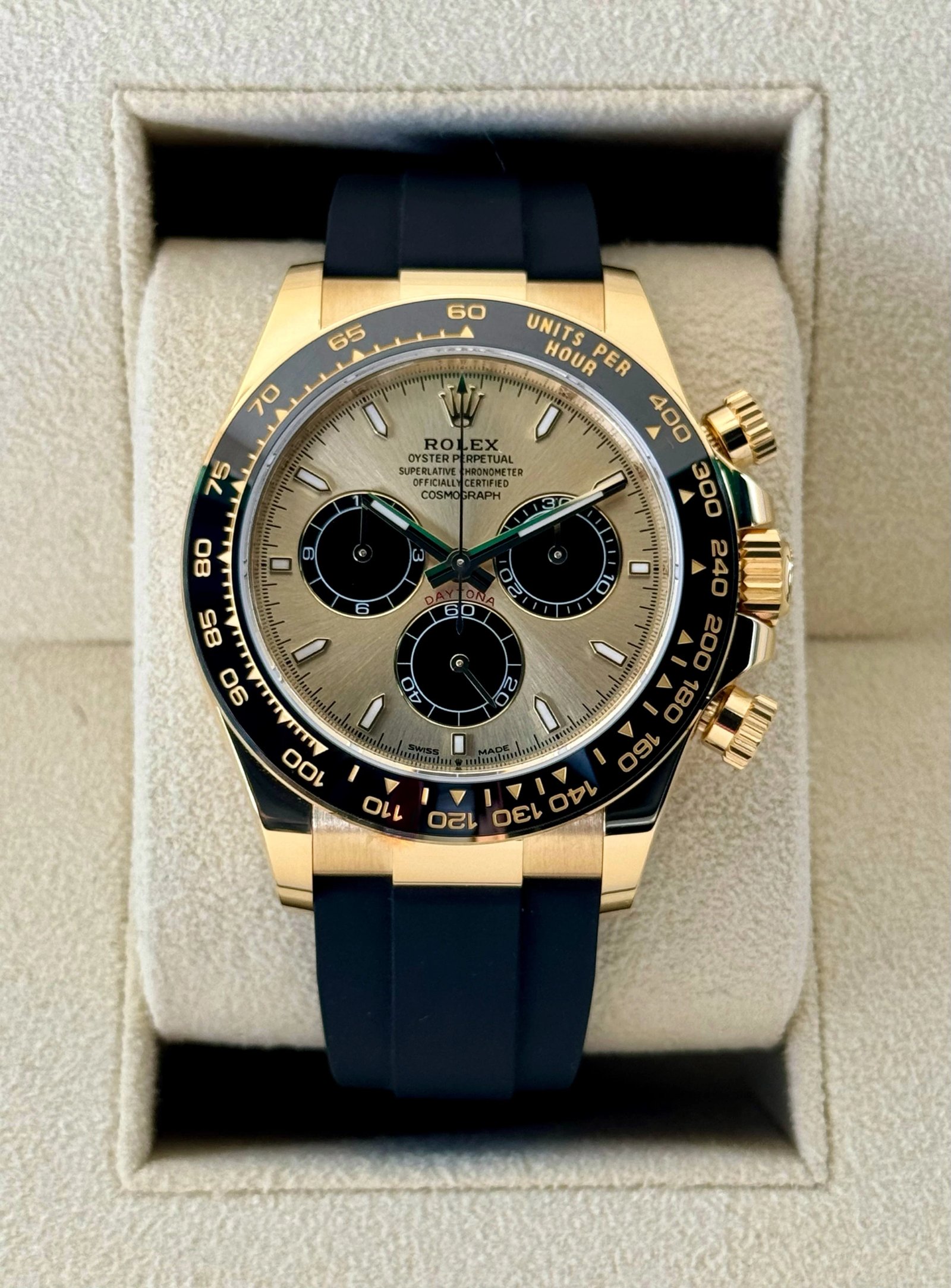NEW 2025 Rolex Daytona 40mm 126518LN Yellow Gold Champagne Dial