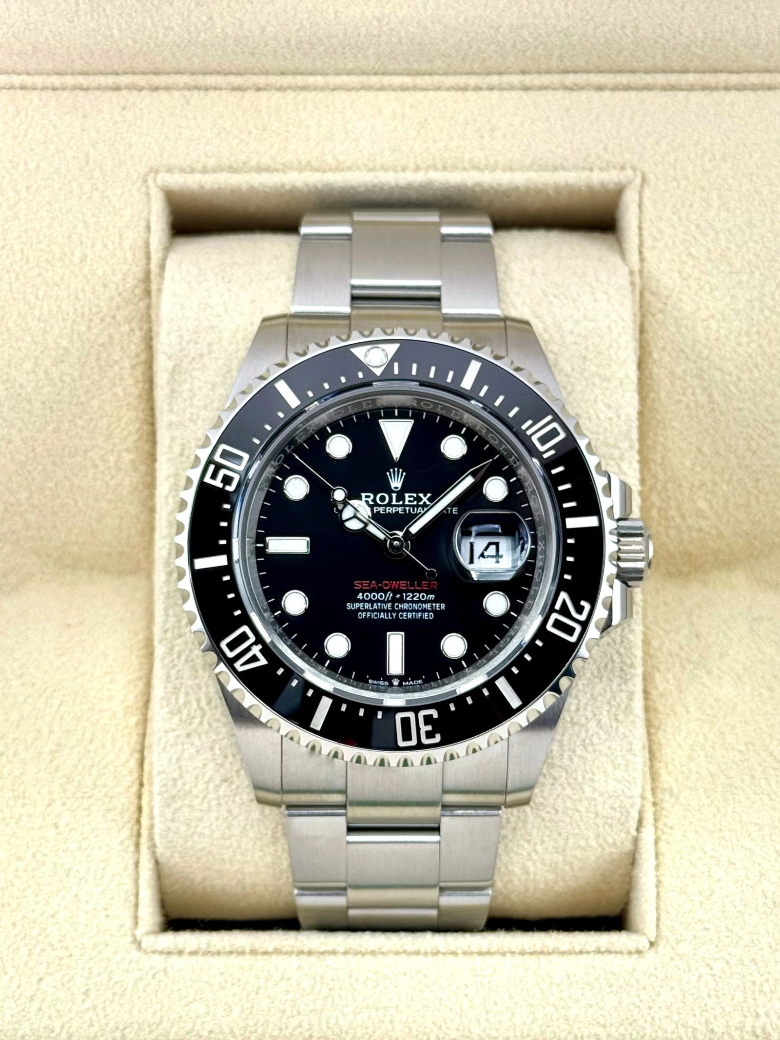 2022 Rolex Sea-Dweller 43mm 126600 Stainless Steel Black Dial
