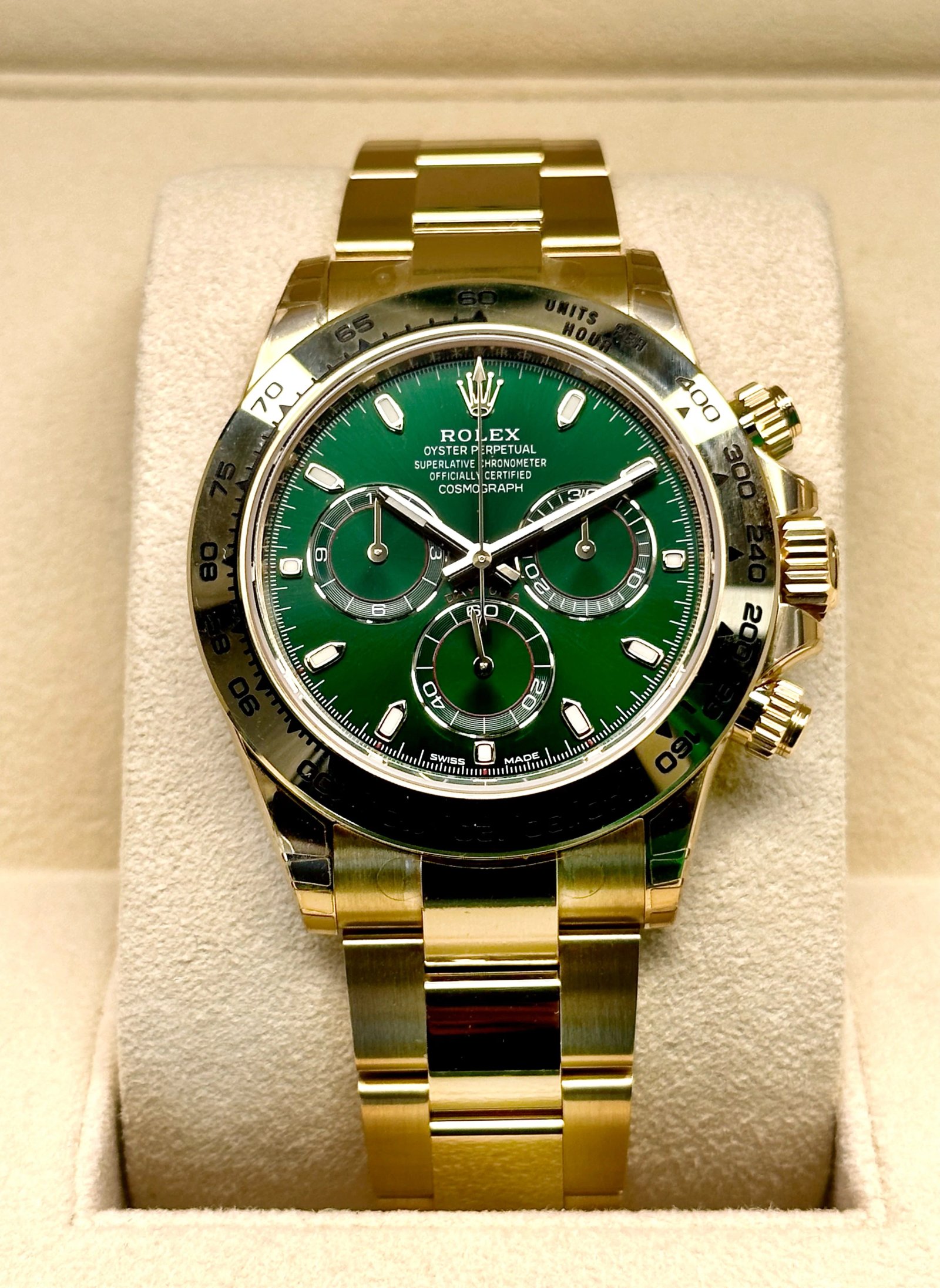 NEW 2021 Rolex Daytona "John Mayer" 40mm 116508 Yellow Gold Green Dial