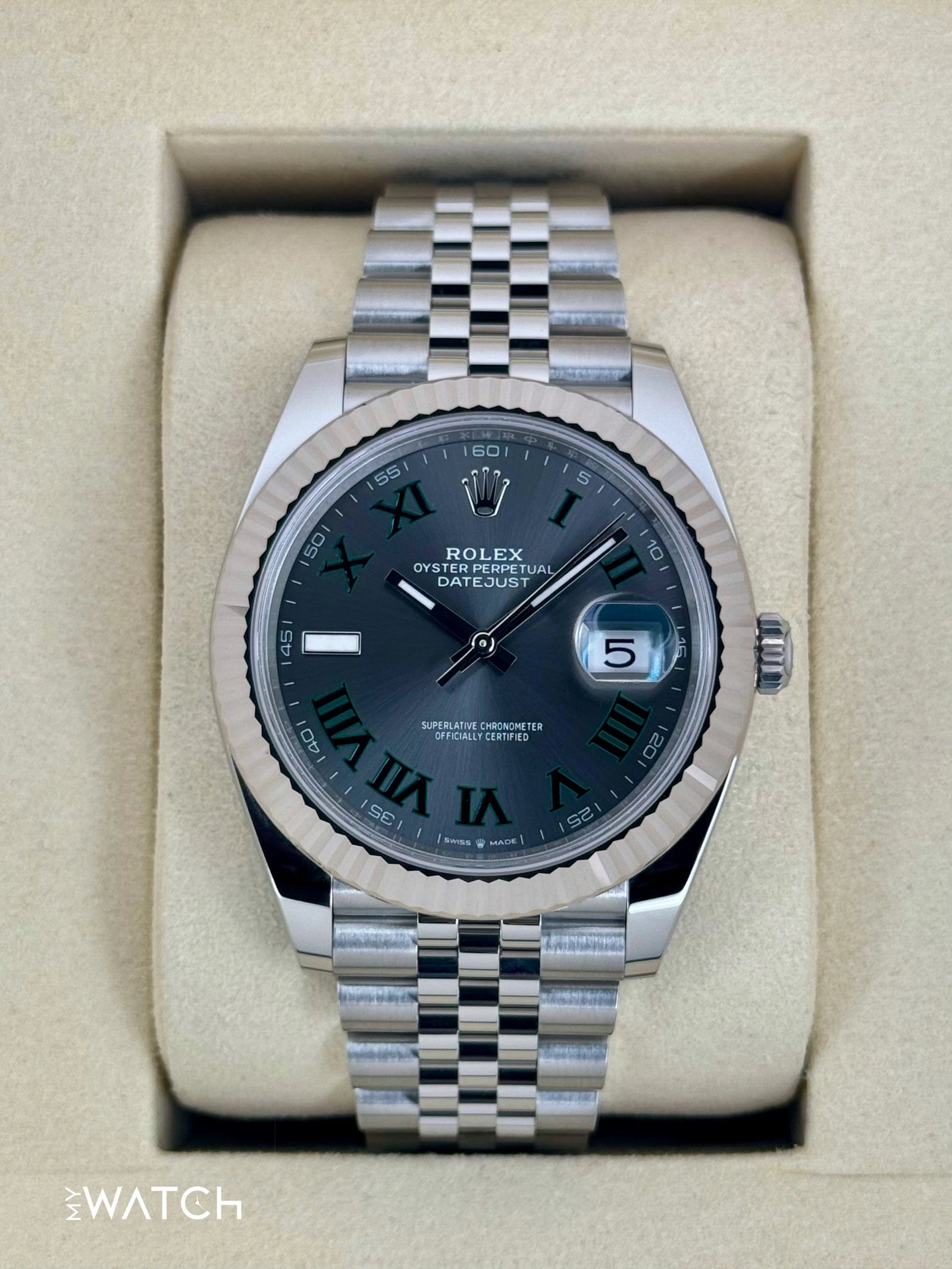 NEW 2025 Rolex Datejust 41mm 126334 Jubilee Wimbledon Dial