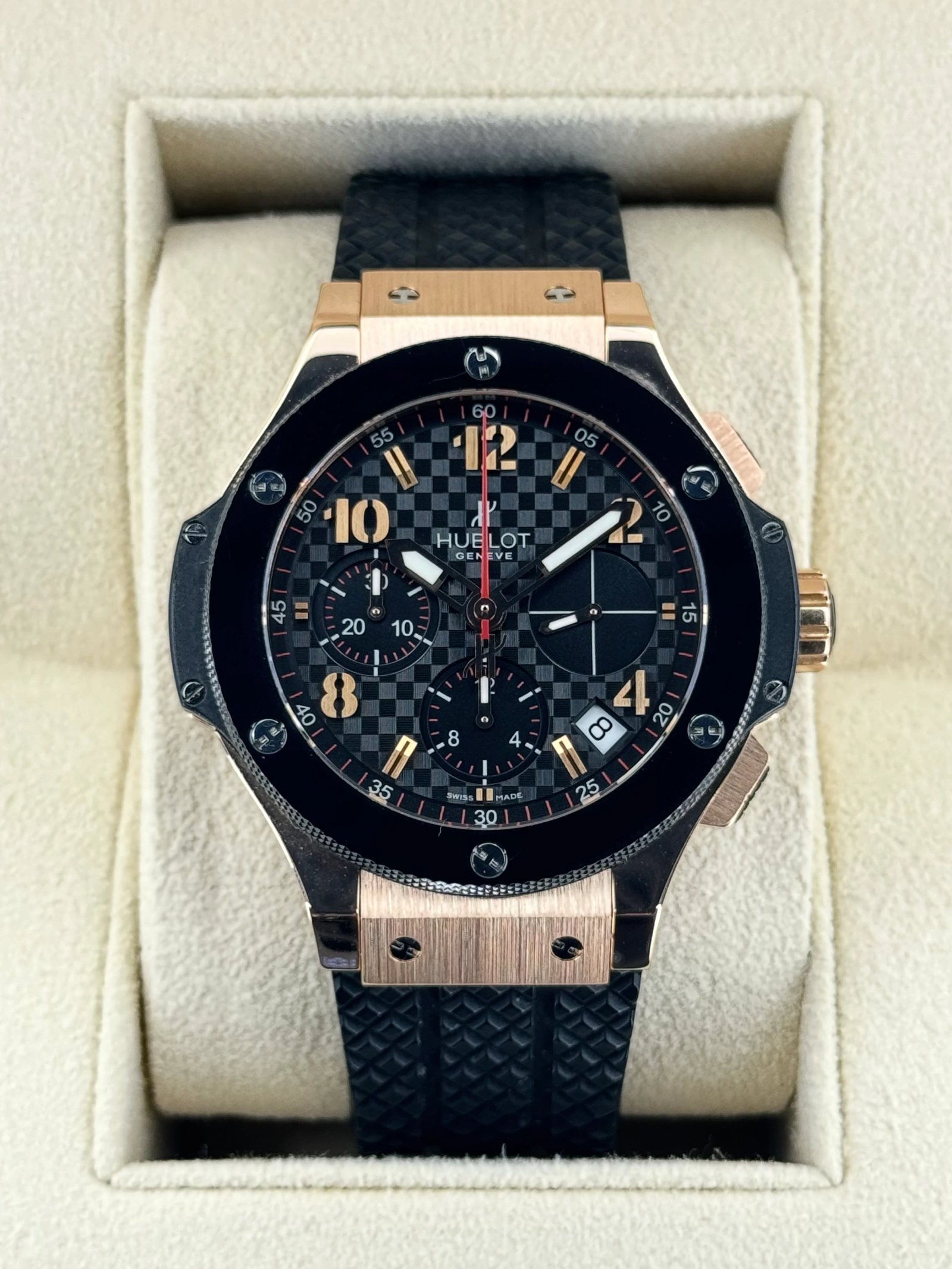 Big Bang Chronograph 41mm 341.PB.131.RX Rose Gold Black Dial