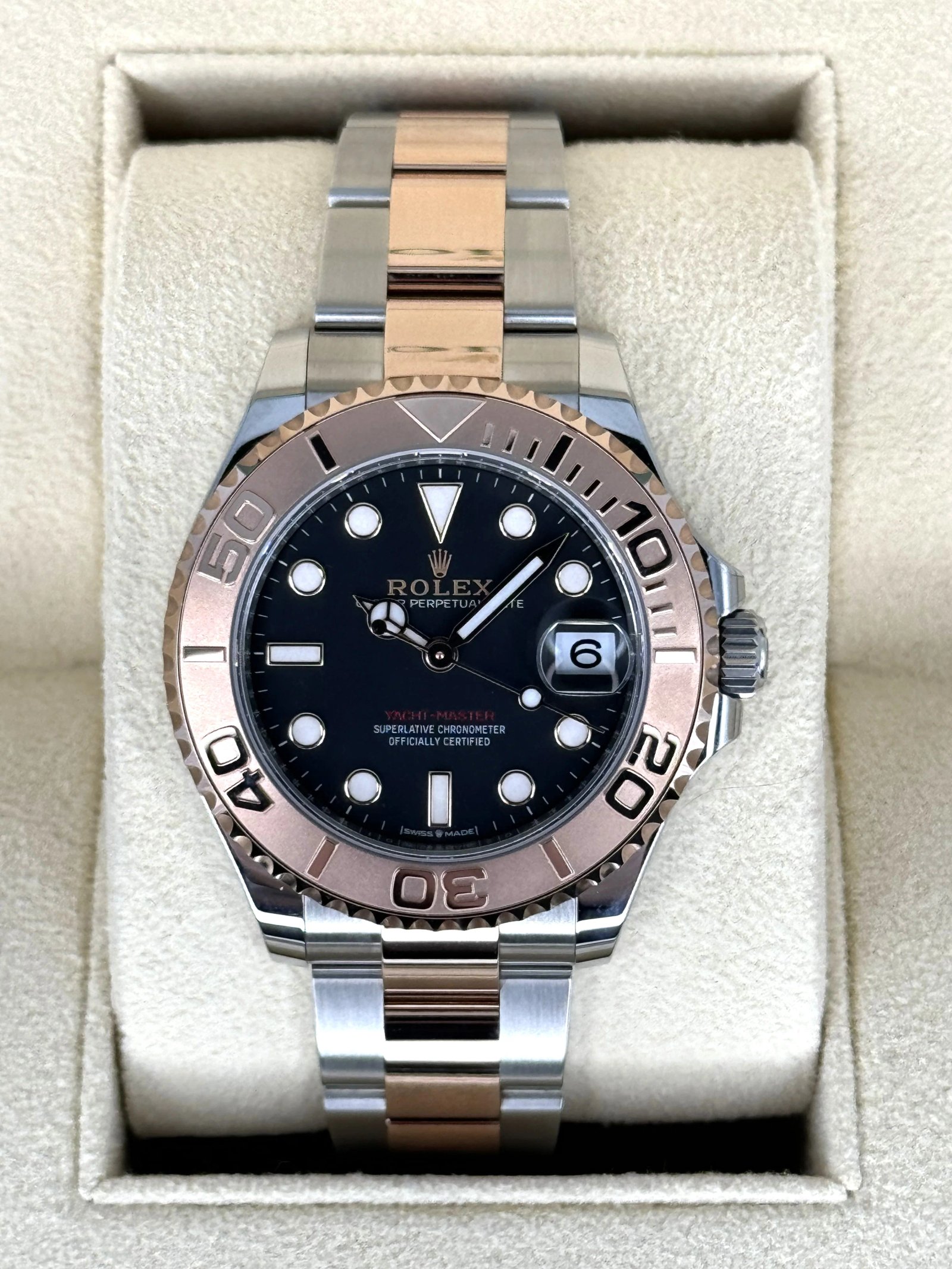 NEW 2023 Rolex Yacht-Master 37mm 268621 Black Dial