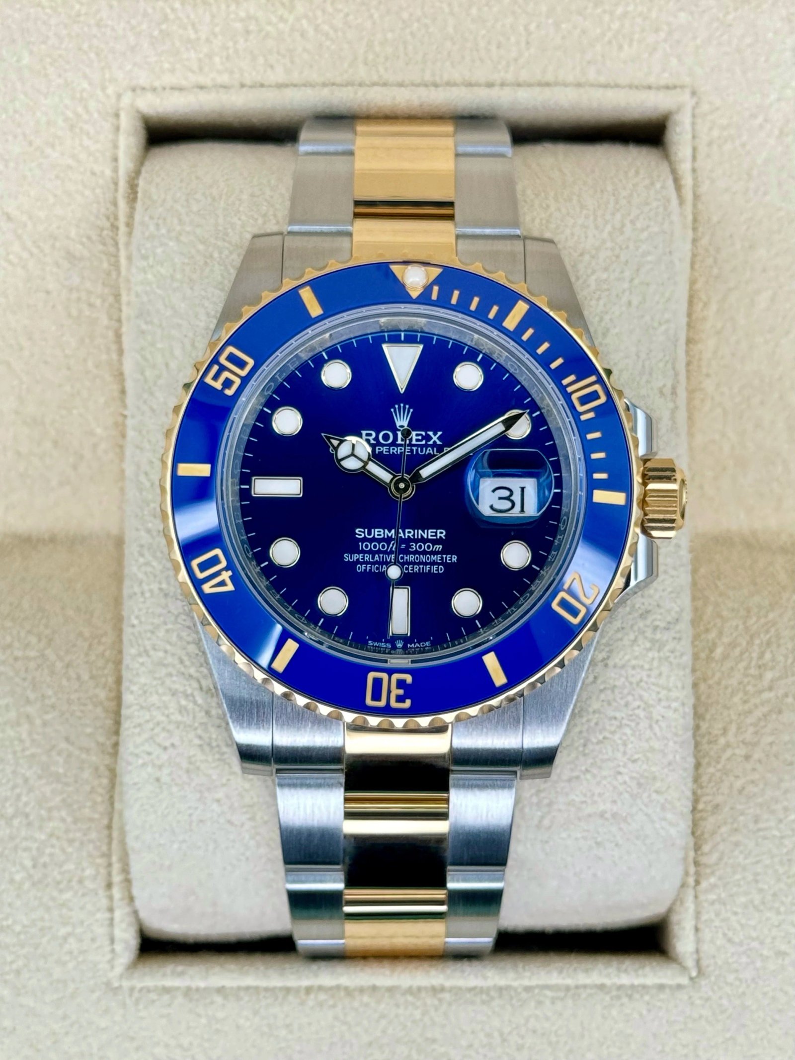 2024 Rolex Submariner "Bluesy" 41mm 126613LB Two-Tone Blue Dial