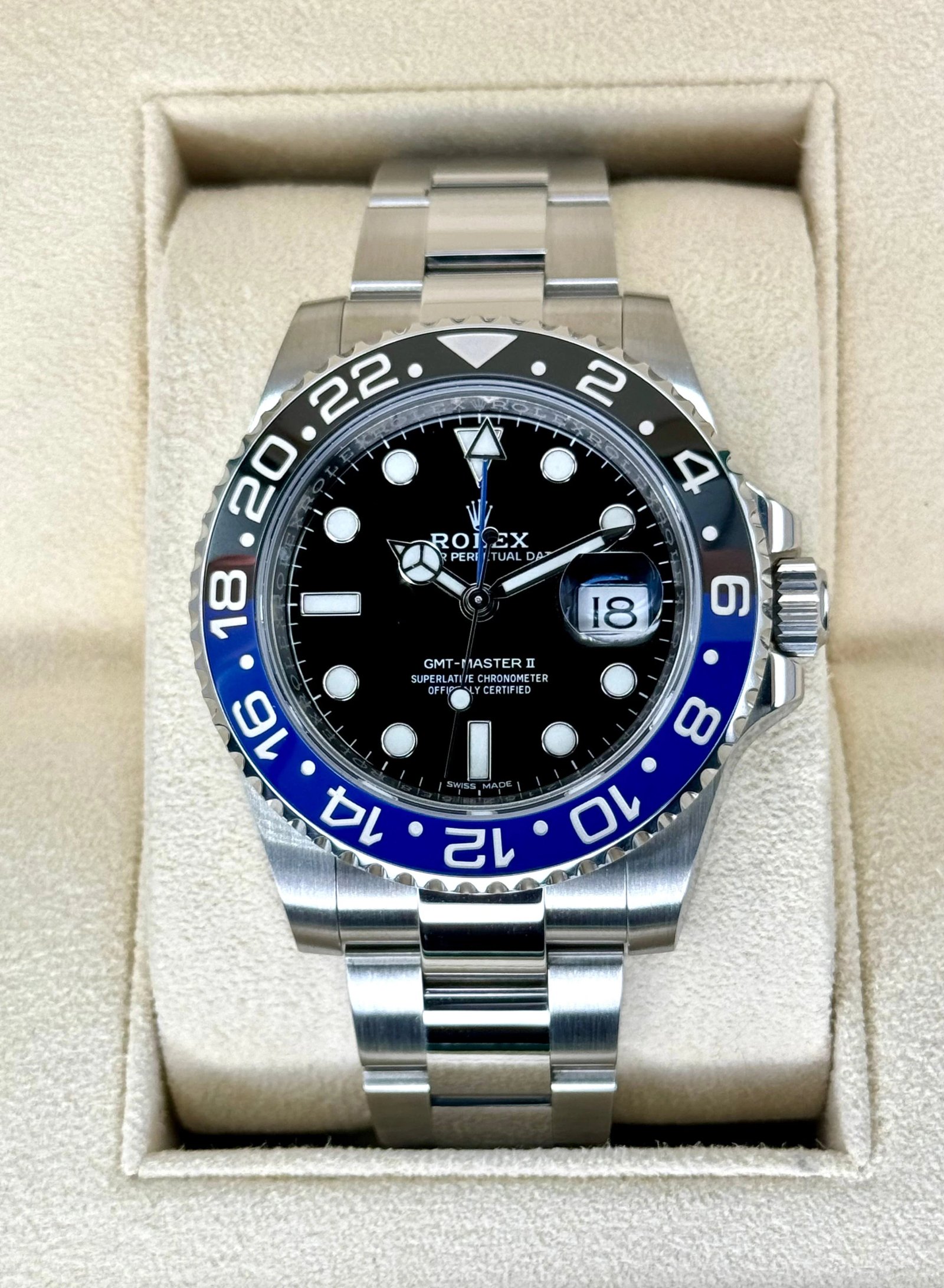 2017 Rolex GMT-Master II "Batman" 40mm 116710BLNR Oyster