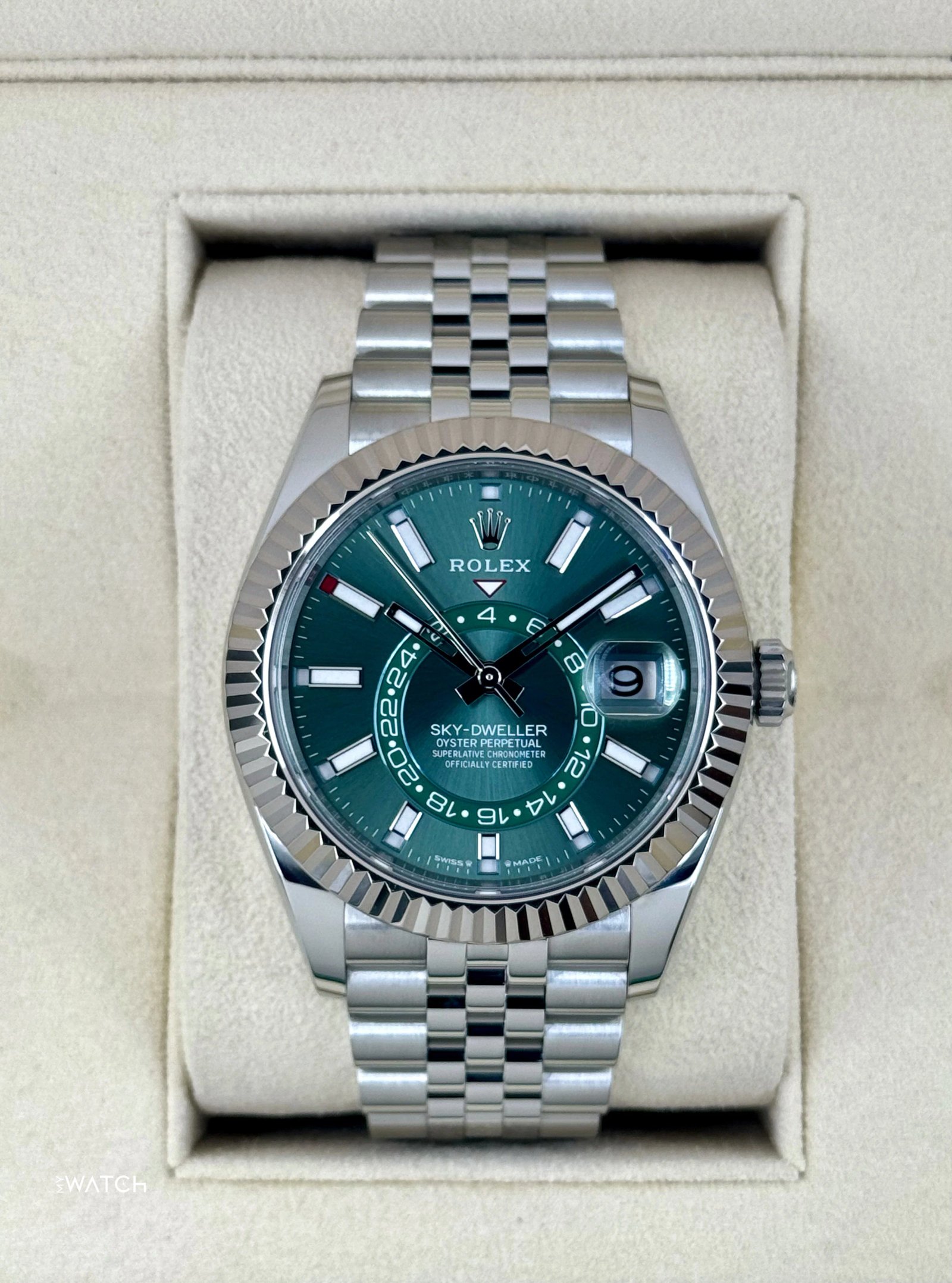 2025 Rolex Sky-Dweller 42mm 336934 Jubilee Green Dial