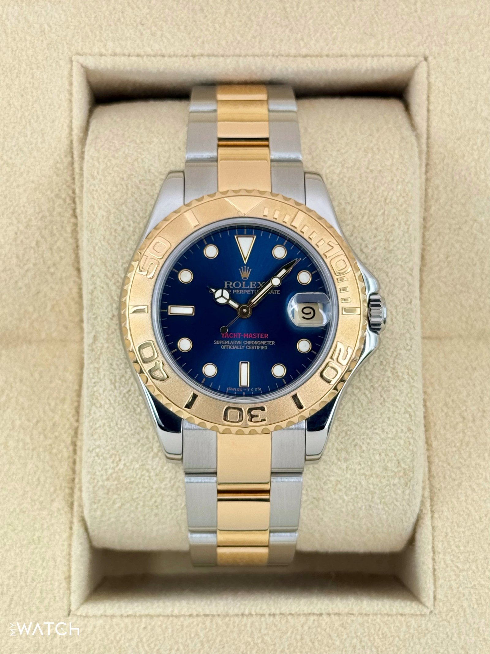 1999 Rolex Yacht-Master 35mm 68623 Two-Tone Blue Dial