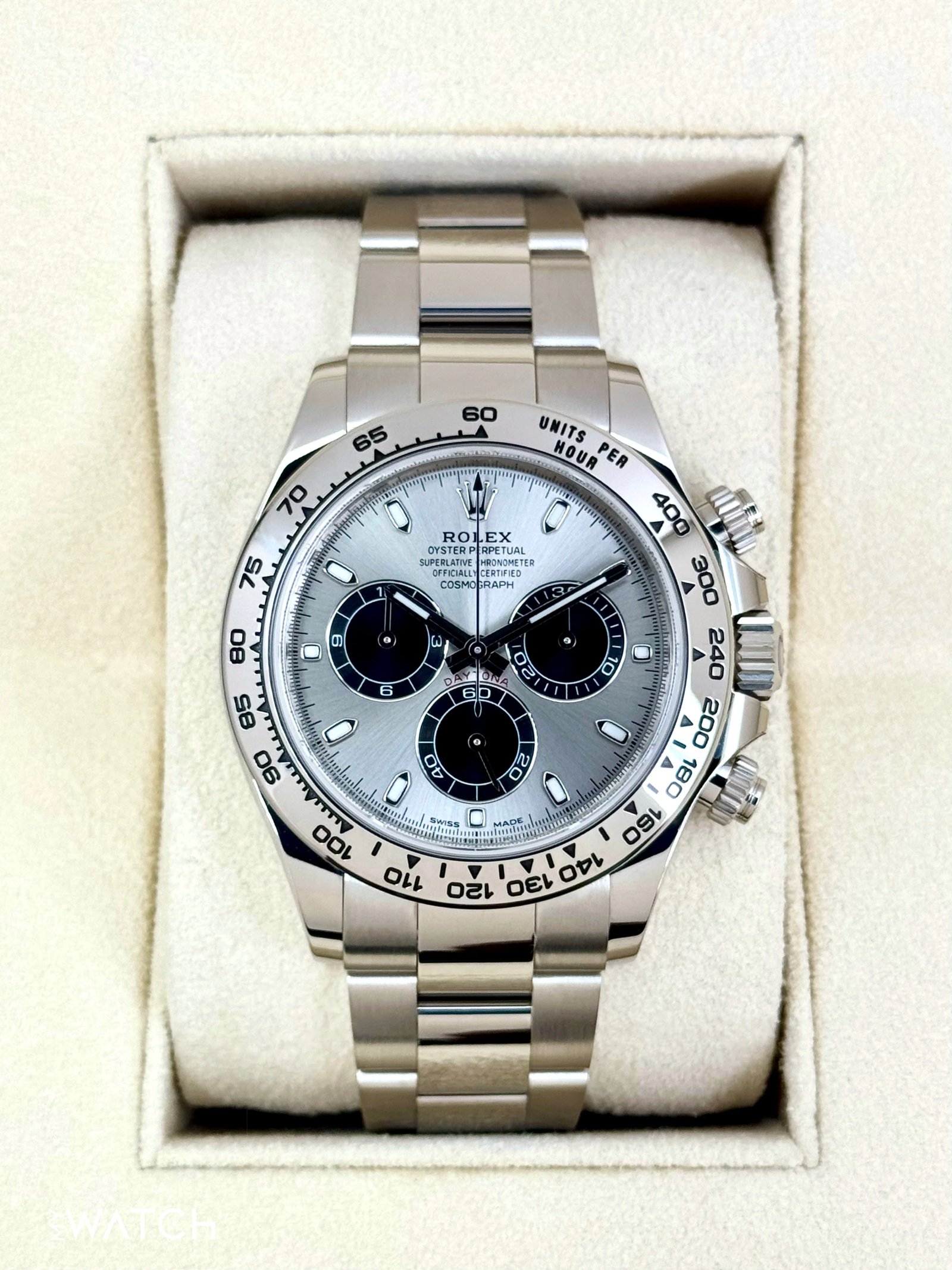 2020 Rolex Daytona "Ghost" 40mm 116509 White Gold Silver Dial