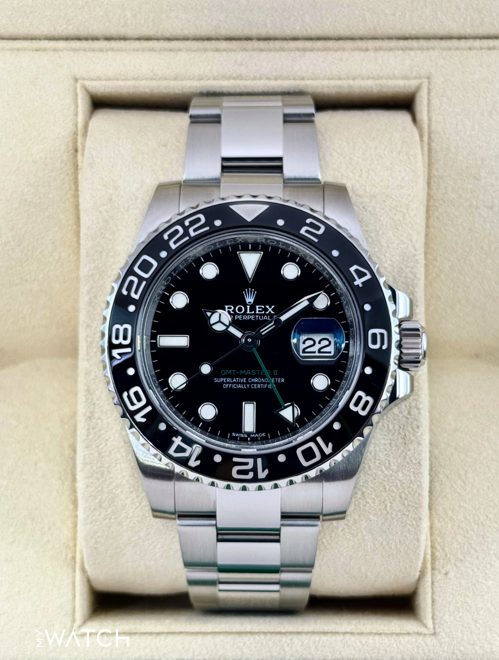 2018 Rolex GMT-Master II 40mm 116710LN Stainless Steel Black Dial