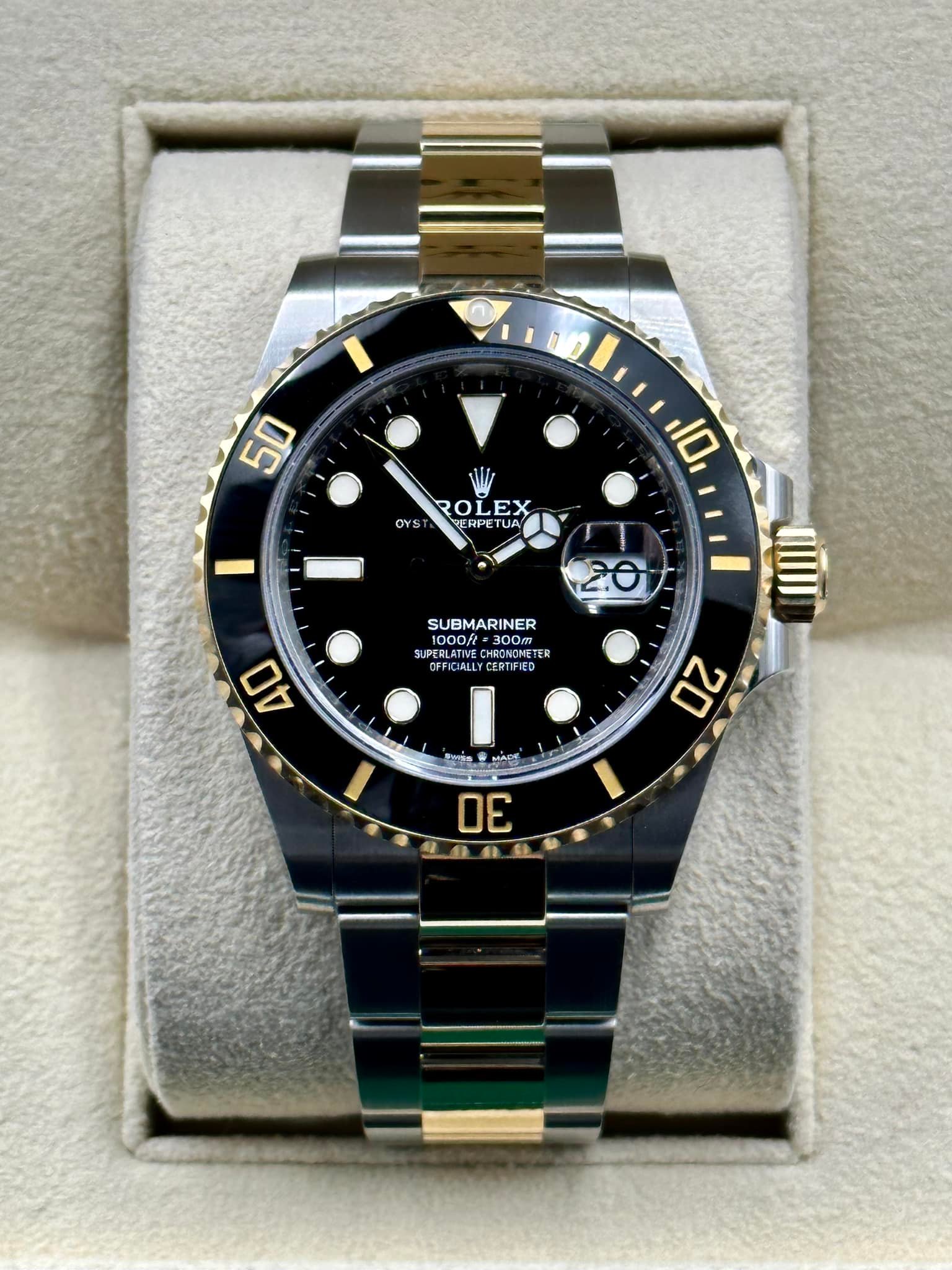 2022 Rolex Submariner 41mm 126613LN Two-Tone Black Dial