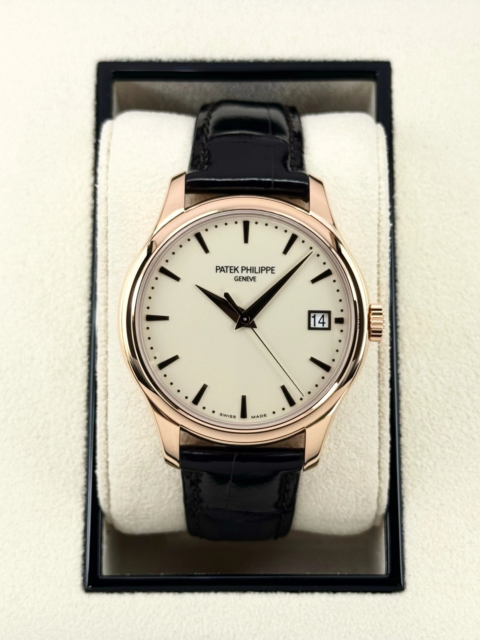 NEW 2022 Patek Philippe Calatrava 39mm 5227R Rose Gold Ivory Dial