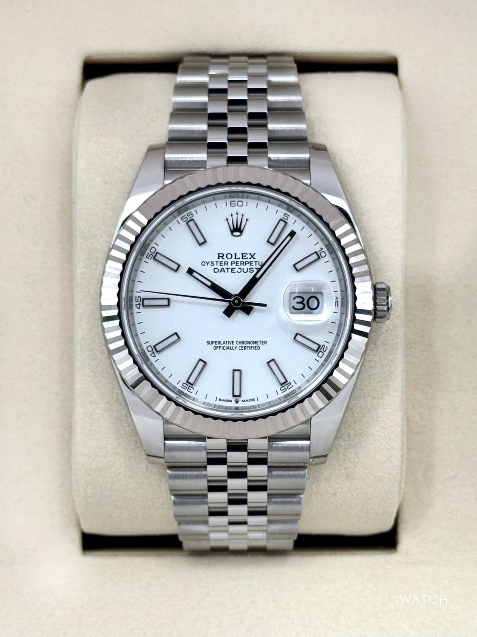 NEW 2025 Rolex Datejust 41mm 126334 Stainless Steel Jubilee White Dial