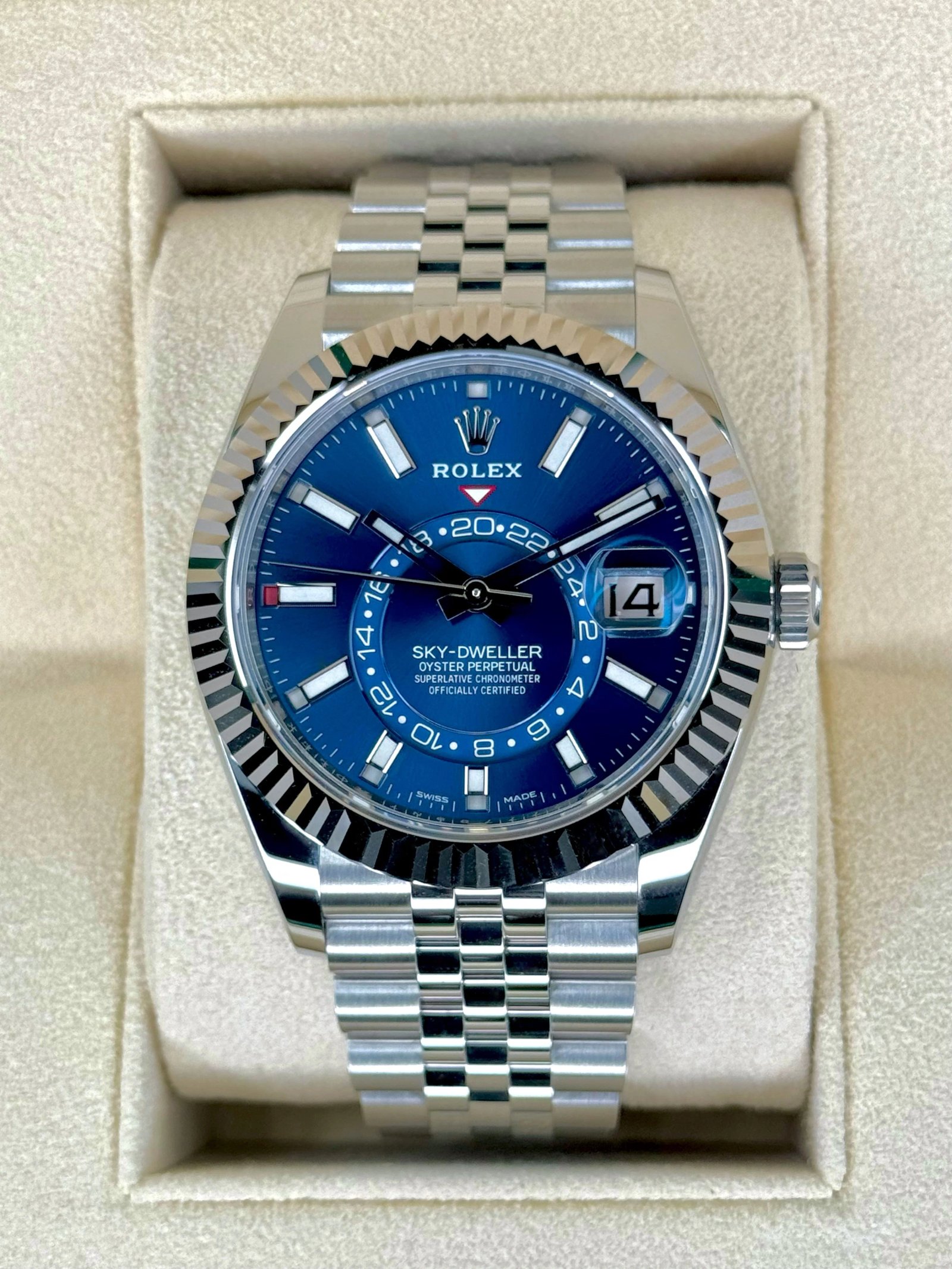 NEW 2024 Rolex Sky-Dweller 42mm 336934 Jubilee Blue Dial