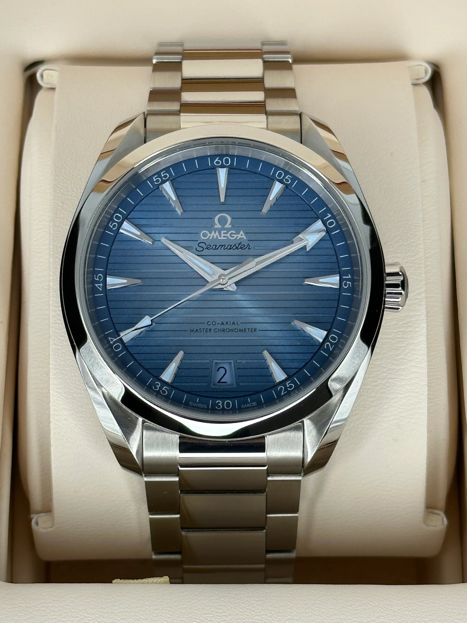 2023 Omega Seamaster Aqua Terra 41mm 220.10.41.21.03.005 Blue Dial