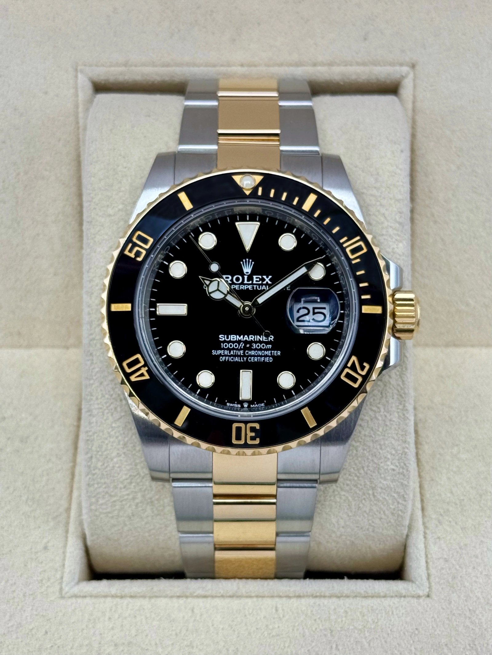 2020 Rolex Submariner 41mm 126613LN Two-Tone Black Dial