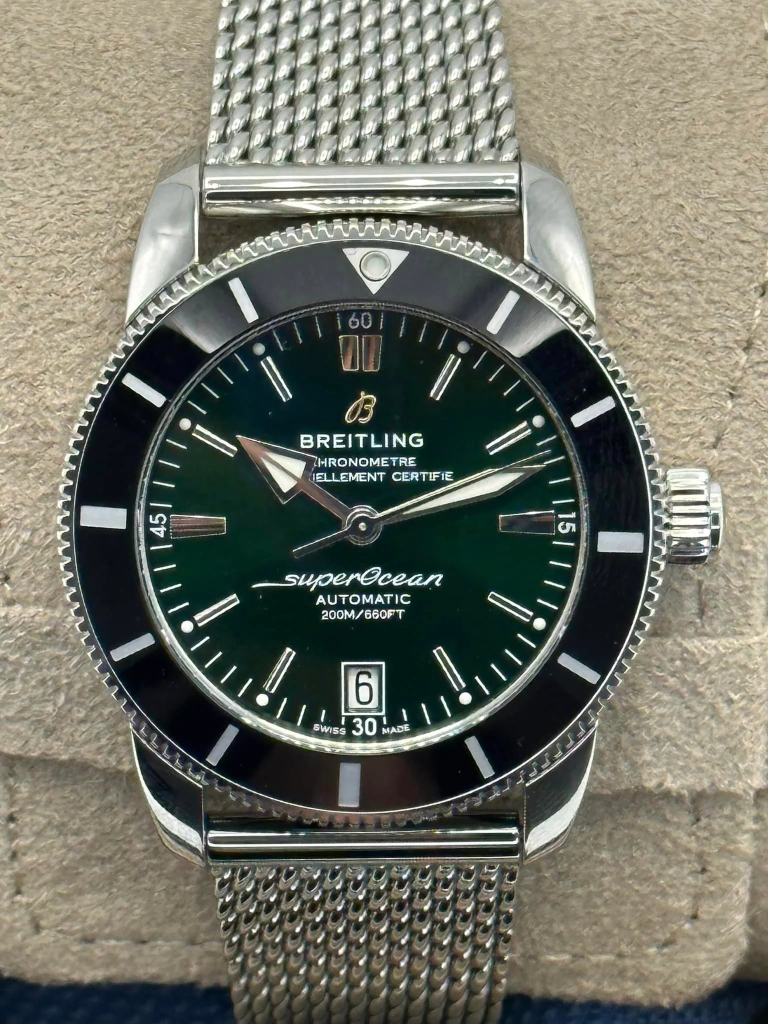 2023 Breitling Superocean Heritage 42mm AB2010 Green Dial