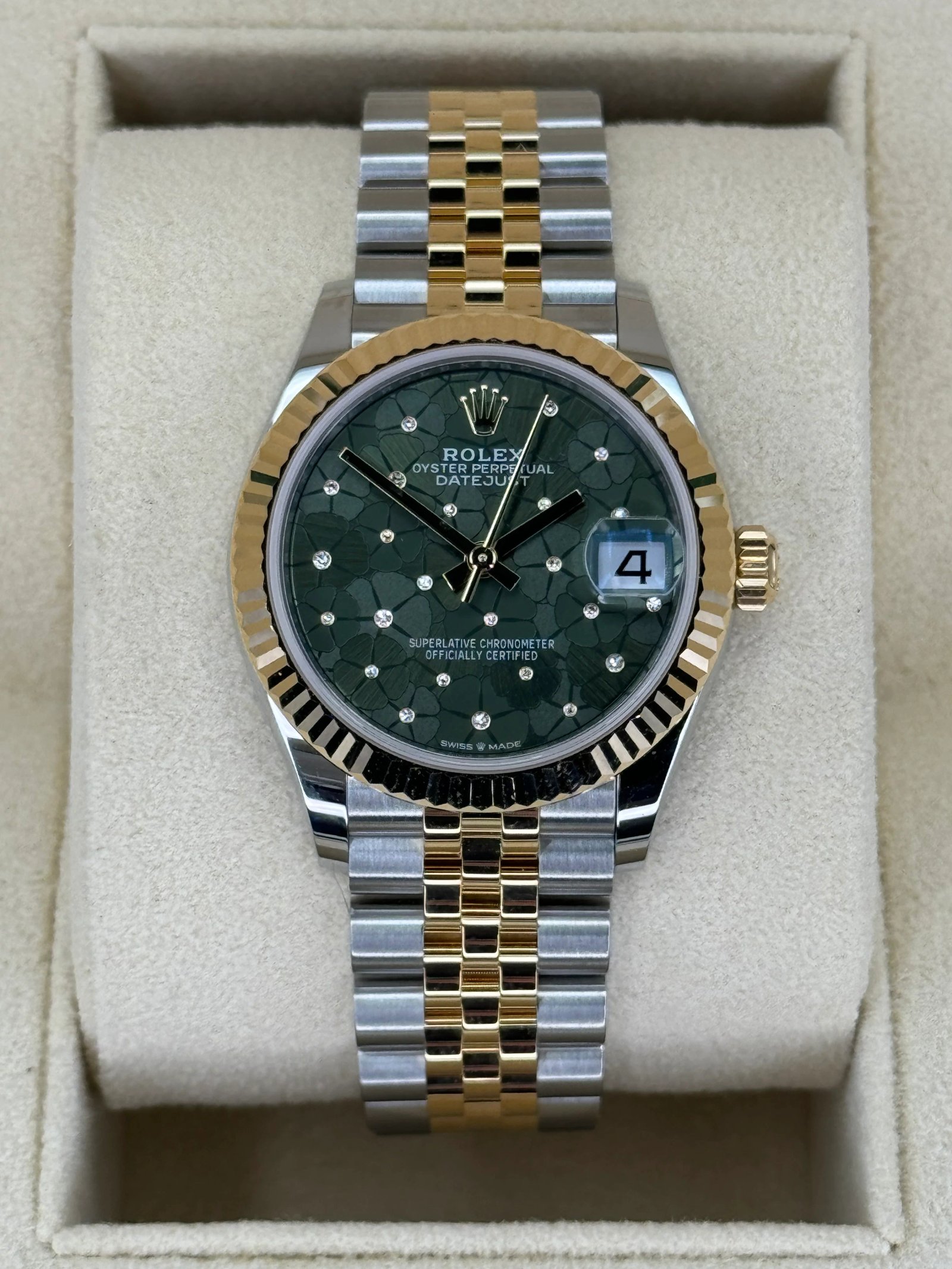 NEW 2023 Rolex Lady Datejust 31mm 278273 Two-Tone Floral Motif Dial