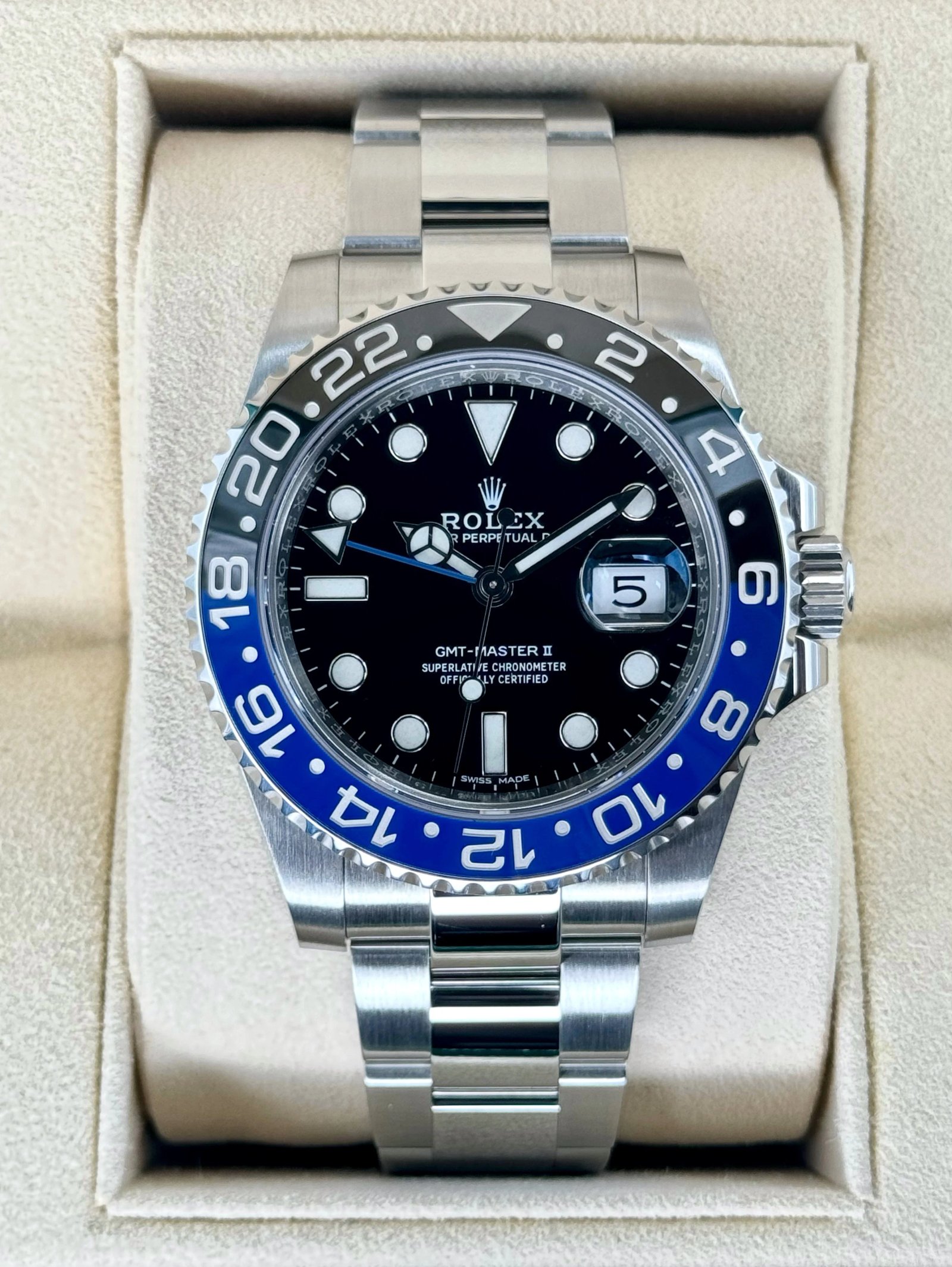 2019 Rolex GMT-Master II "Batman" 40mm 116710BLNR Oyster