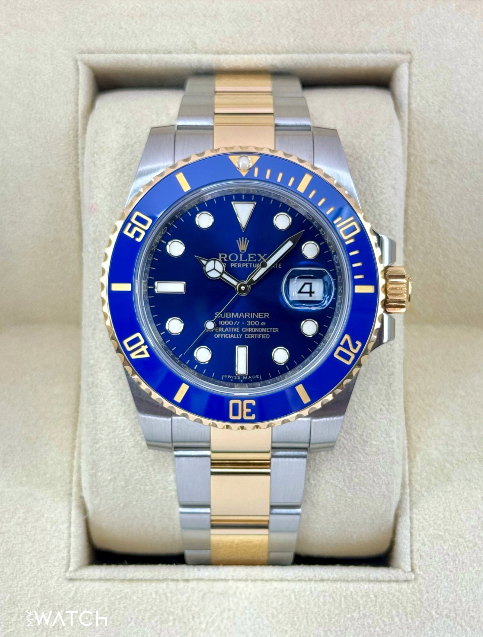2017 Rolex Submariner "Bluesy" 40mm 116613LB Two-Tone Blue Dial